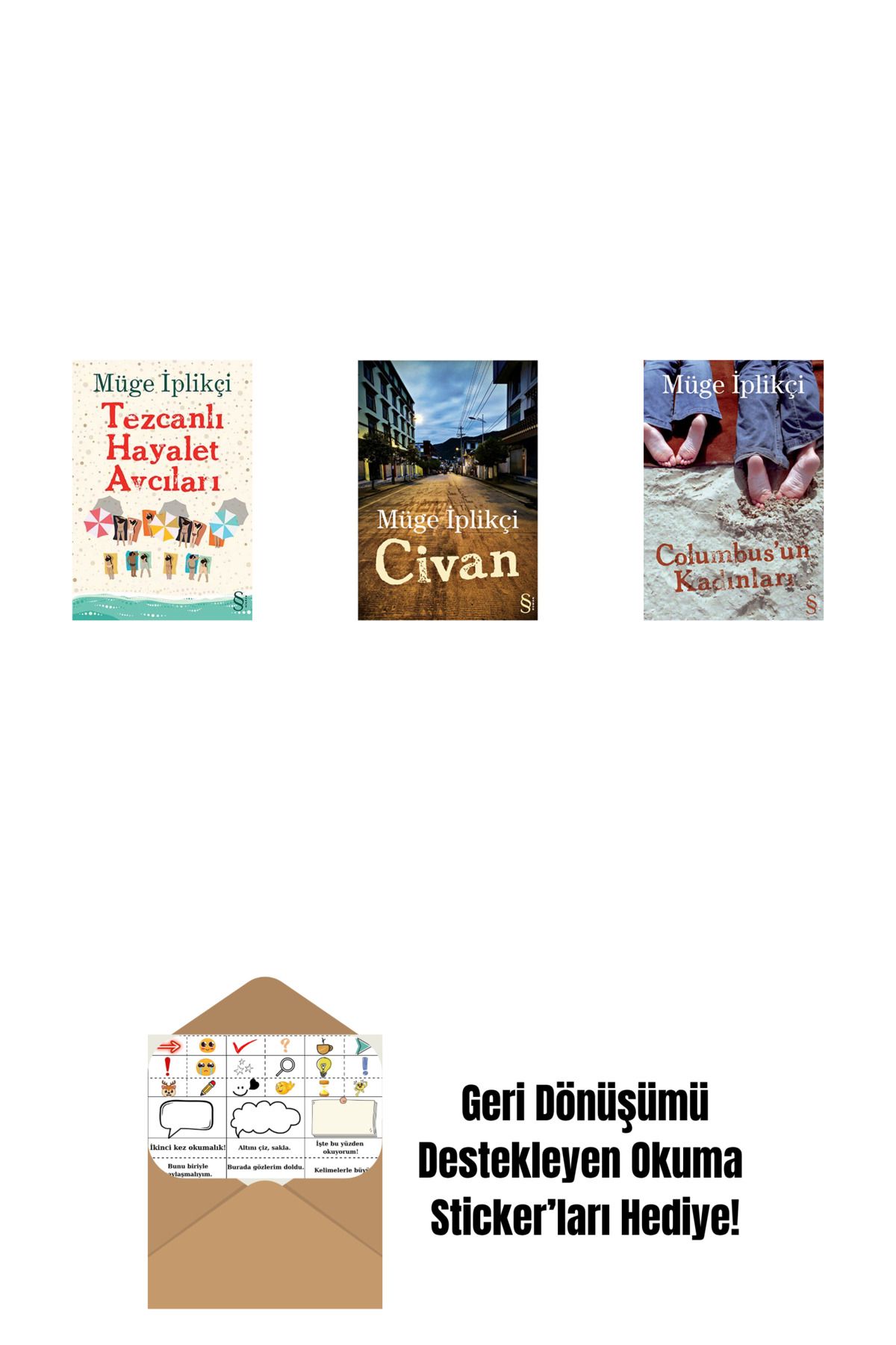 Everest Yayınları Tezcanlı Hayalet Avcıları + Civan + Columbus'un Kadınları + Okuma Sticker'ları