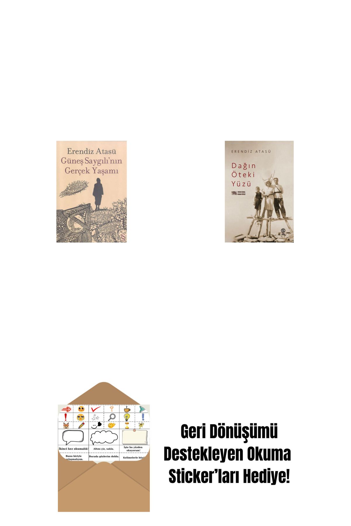 Everest Yayınları Güneş Saygılı'nın Gerçek Yaşamı + Dağın Öteki Yüzü + Okuma Sticker'ları