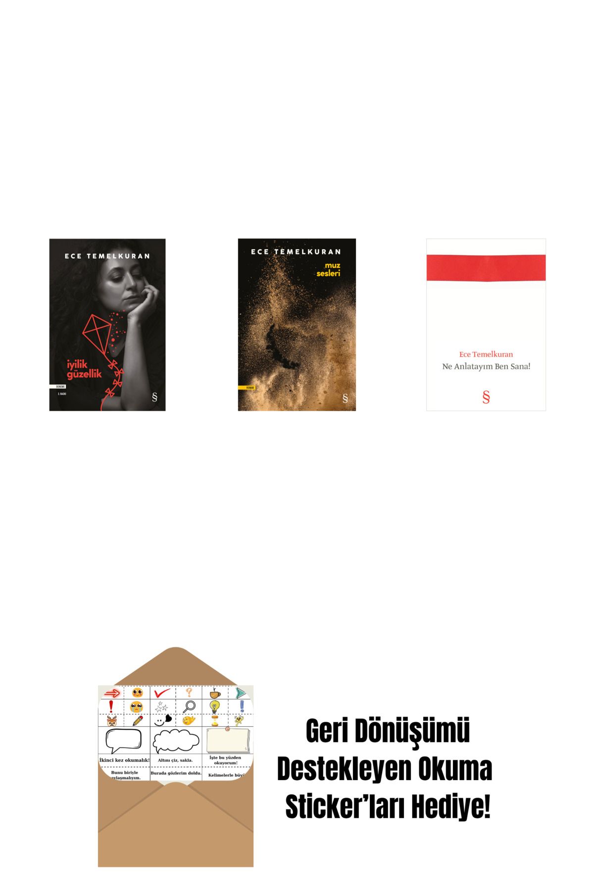 Everest Yayınları İyilik Güzellik + Muz Sesleri + Ne Anlatayım Ben Sana! + Okuma Sticker'ları
