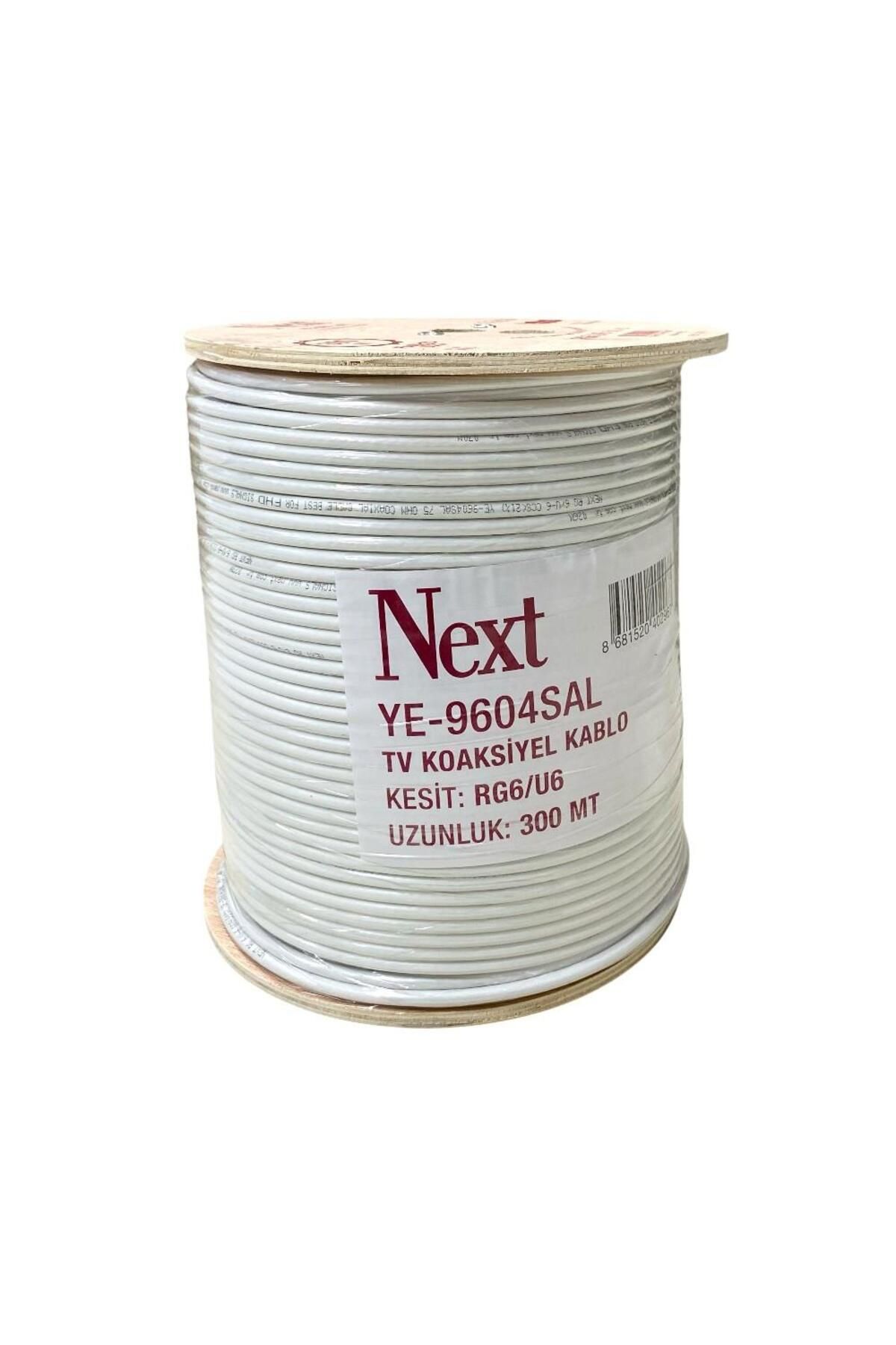 Next YE-9604SAL RG6U6 Full HD Koaksiyel Anten Kablosu 96Tel 300Metre