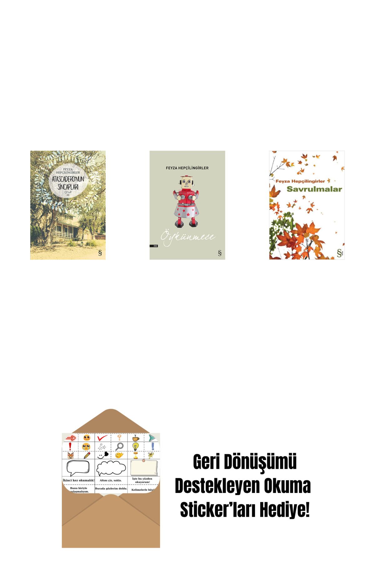 Everest Yayınları Atascadero'nun Sincapları + Öykünmece + Savrulmalar + Okuma Sticker'ları