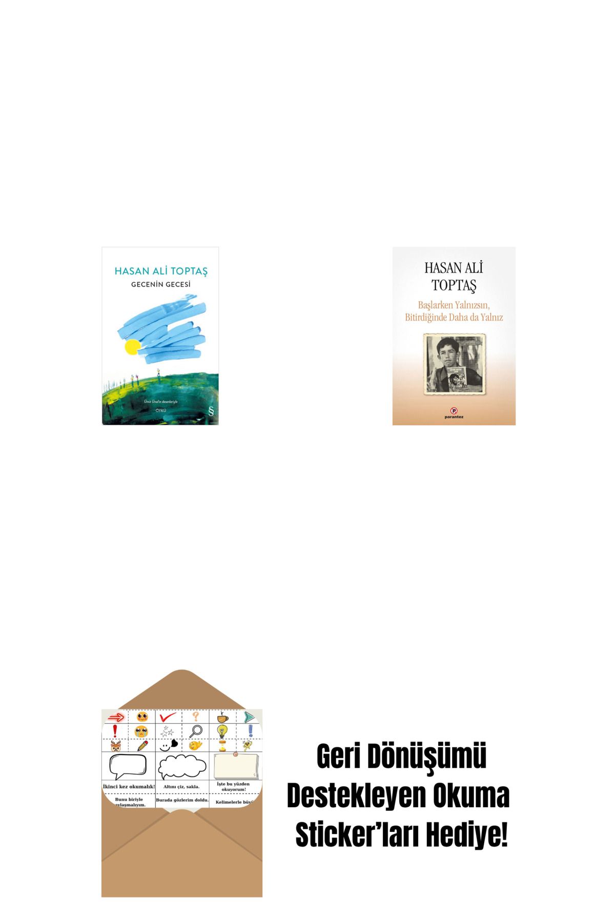 Everest Yayınları Gecenin Gecesi (Ciltli) + Başlarken Yalnızsın Bitirdiğinde Daha da Yalnız + Okuma Sticker'ları