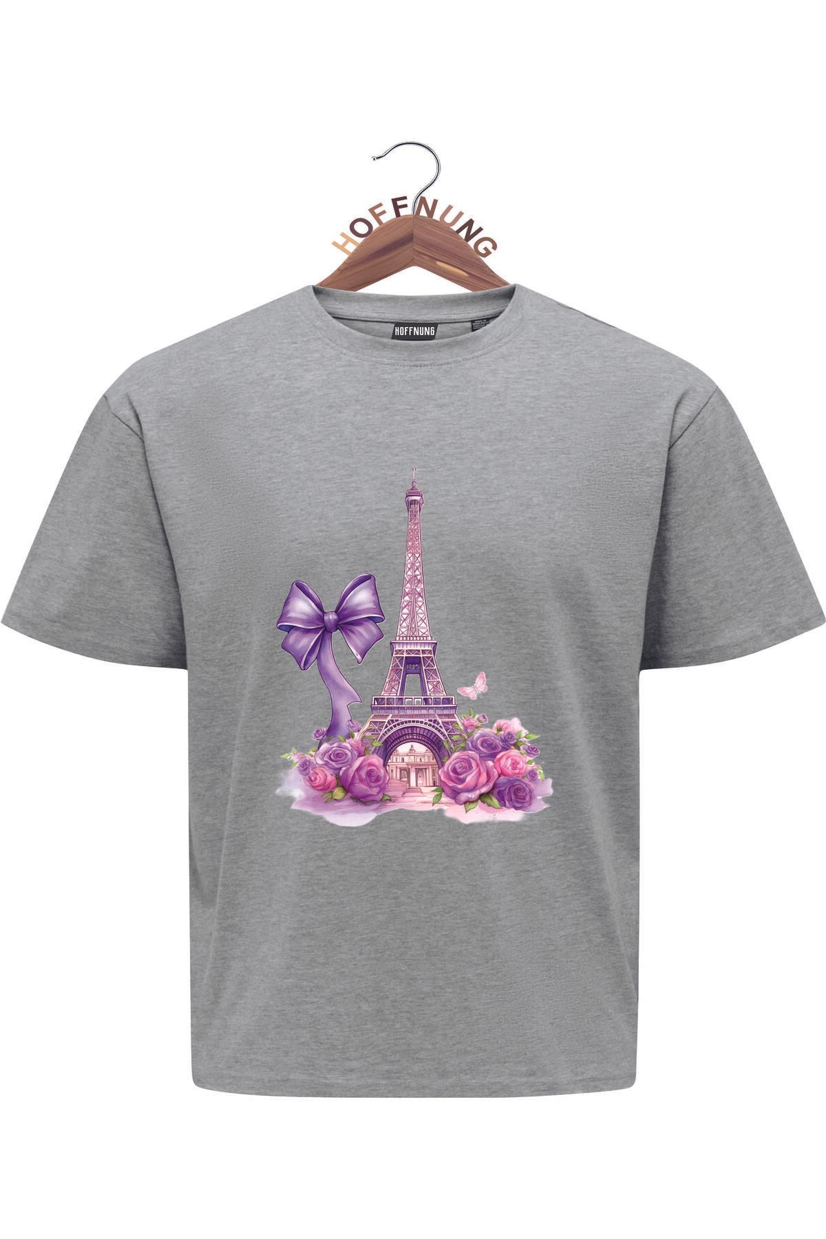 HOFFNUNG T SHIRTEIFFEL TOWER AND RIBBON oversize