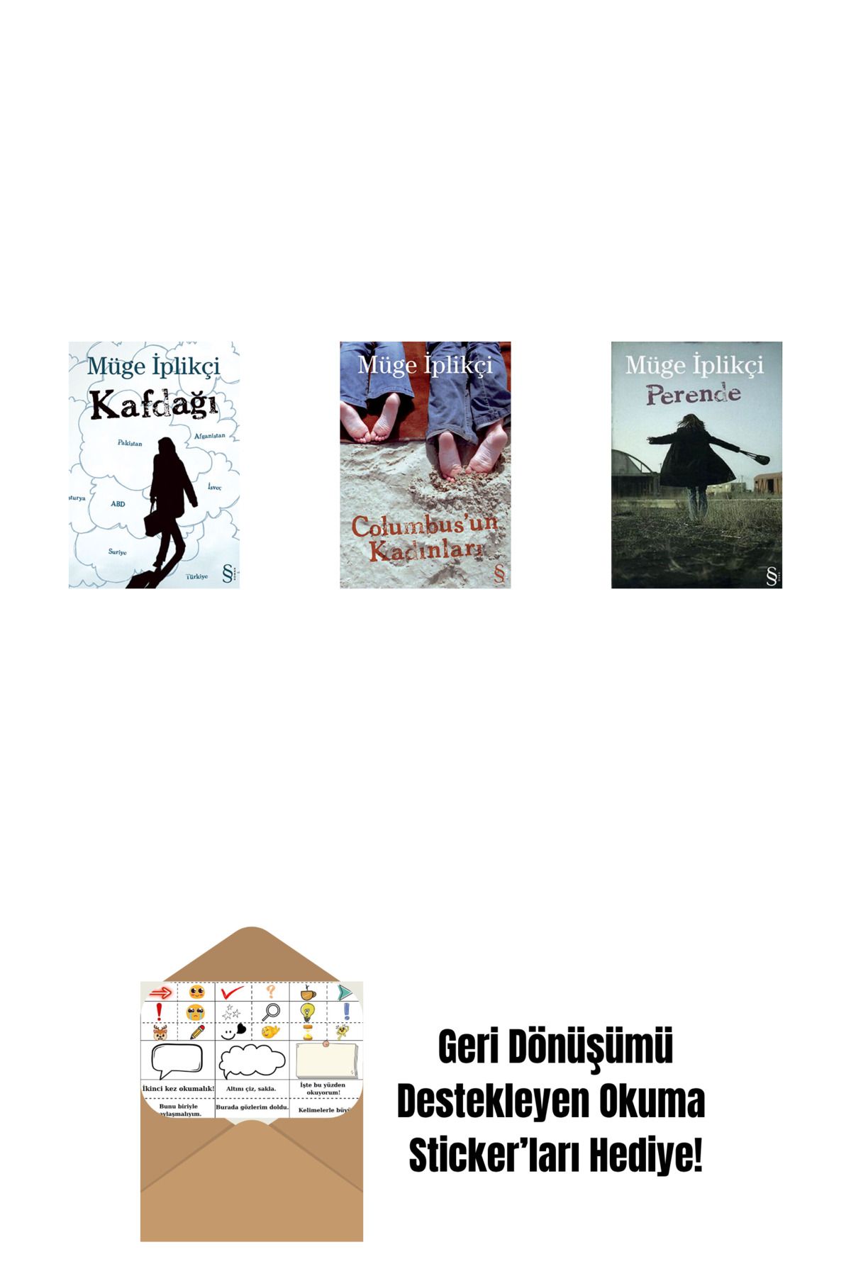 Everest Yayınları Kafdağı + Columbus'un Kadınları + Perende + Okuma Sticker'ları