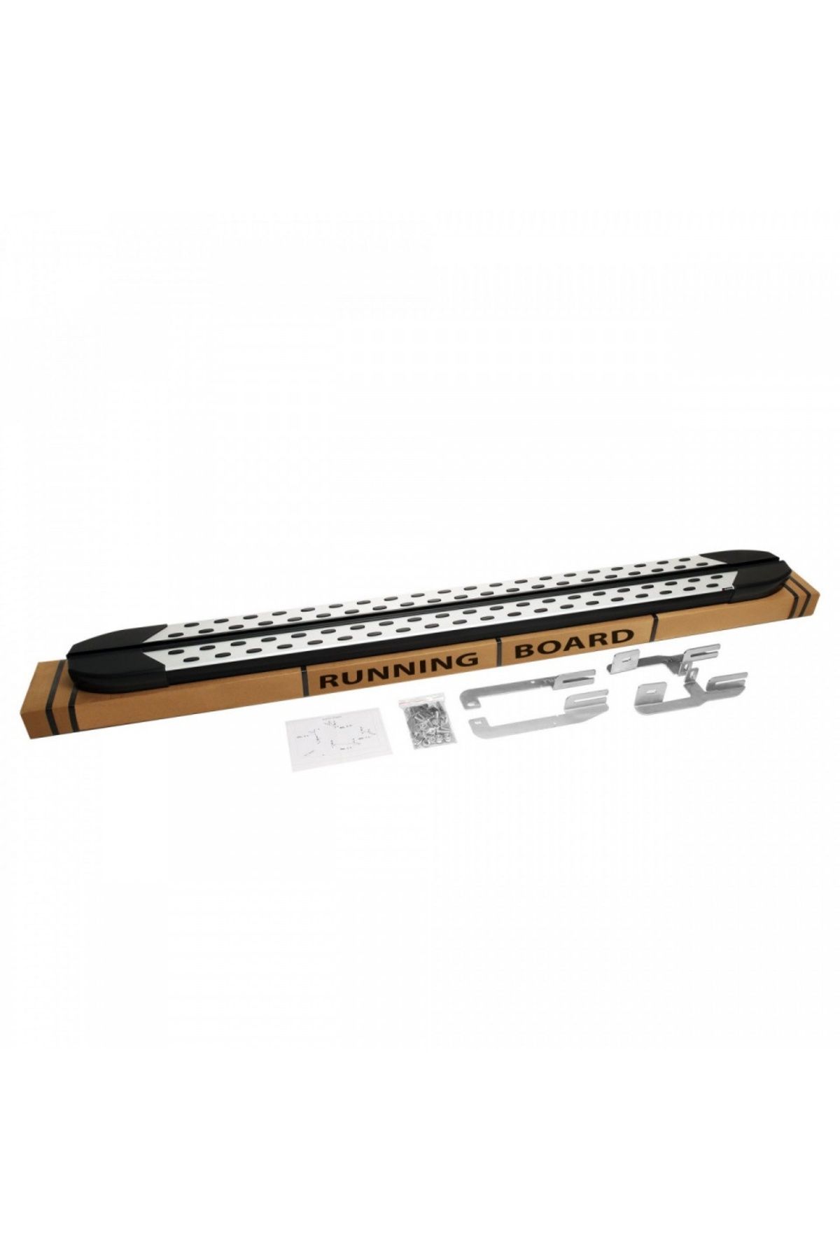 CED AUTO TRADE-Aluminum side sills set with brackets compatible with DACIA LODGY 2013-, TrimLine Alu Design 2