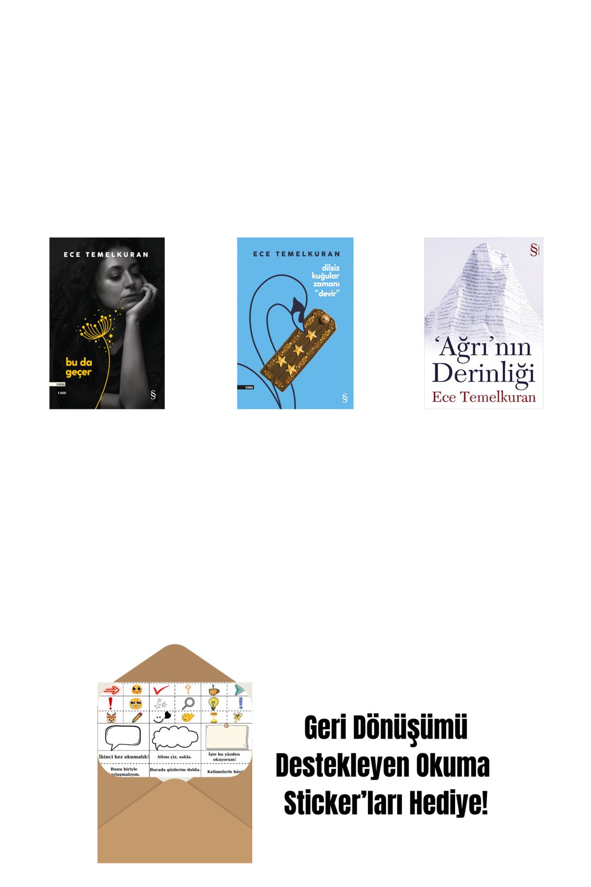 Everest Yayınları Bu da Geçer + Dilsiz Kuğular Zamanı “Devir” + 'Ağrı'nın Derinliği + Okuma Sticker'ları