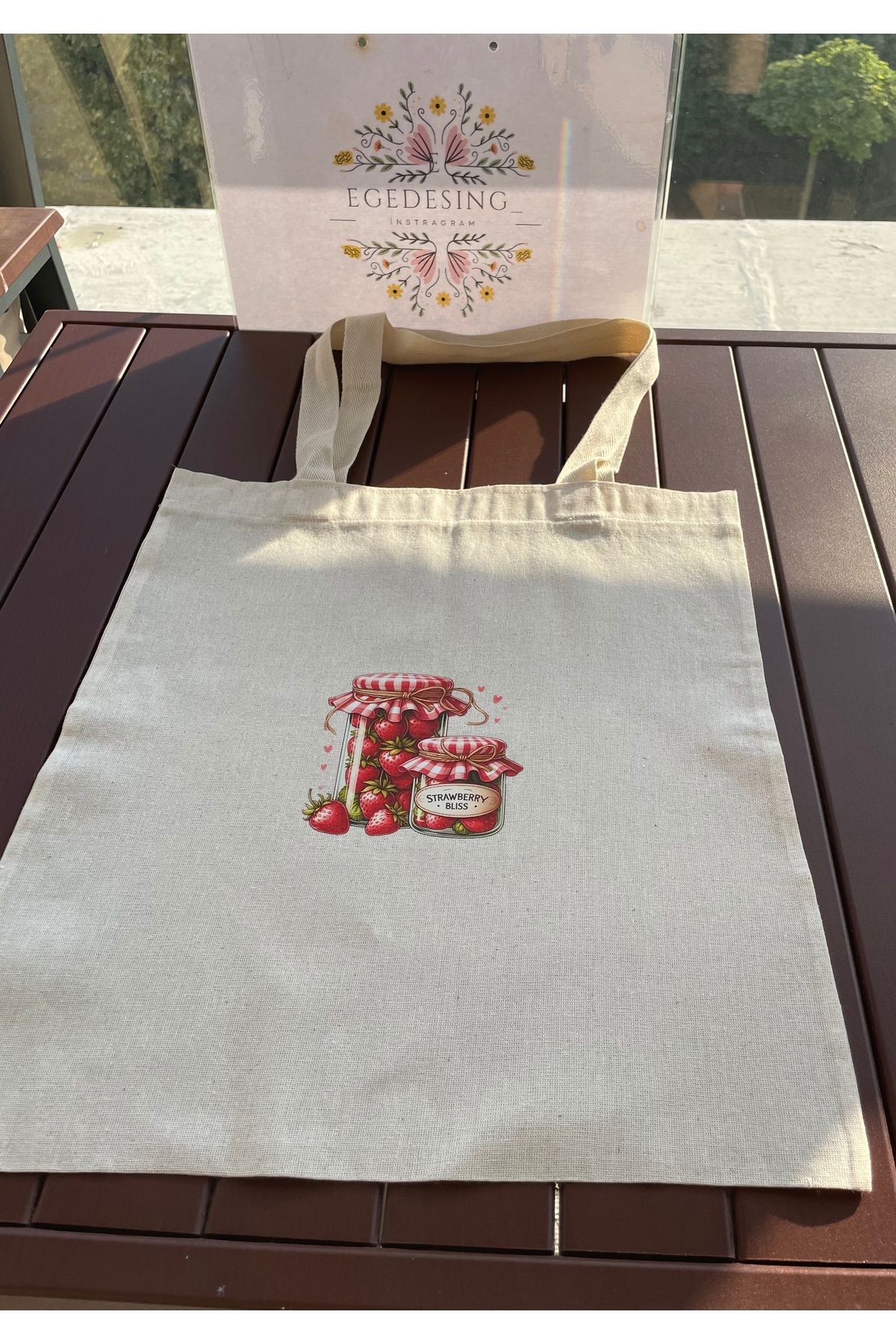EGE DESIGN Baskılı Bez Çanta 30x40 Cm