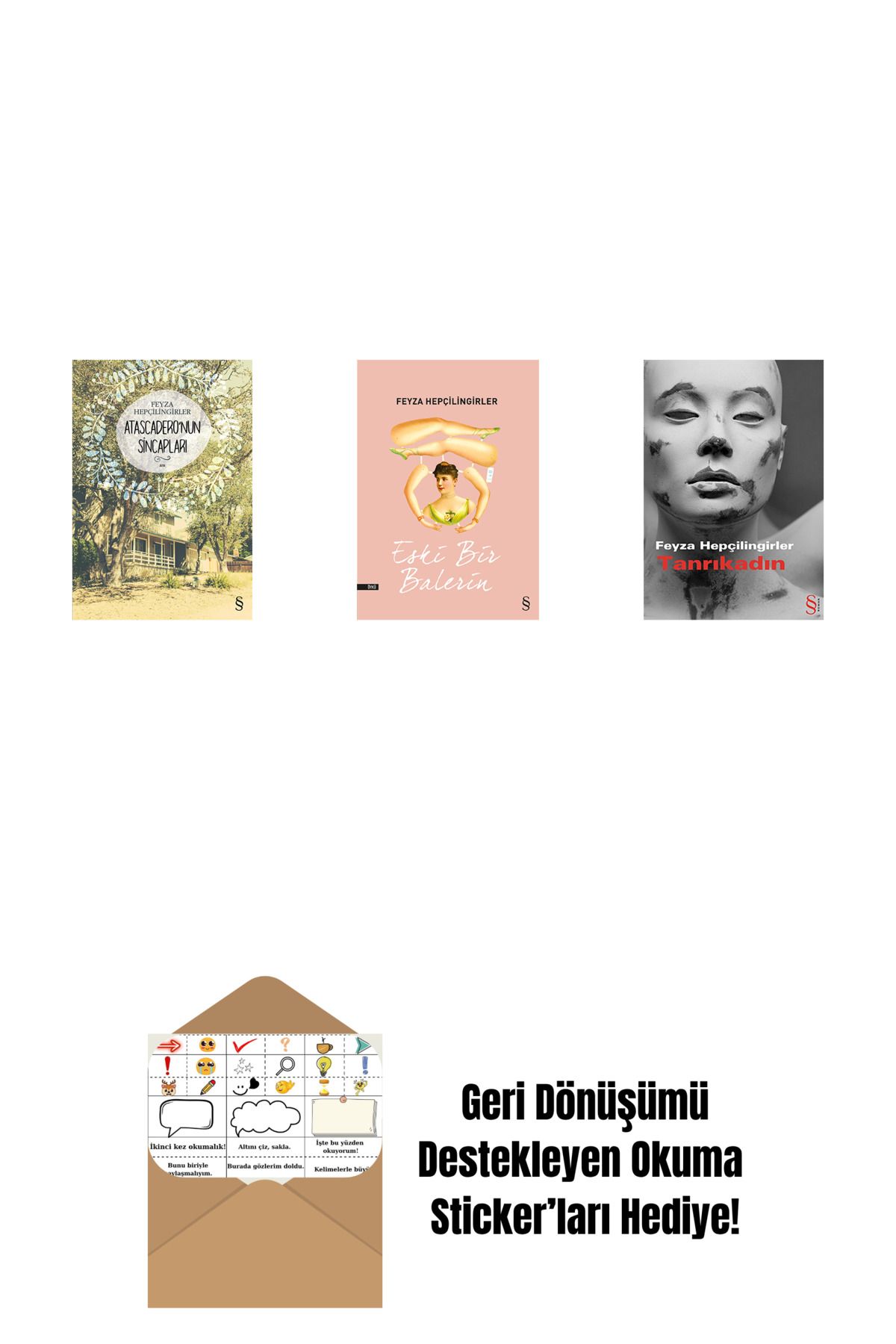Everest Yayınları Atascadero'nun Sincapları + Eski Bir Balerin + Tanrıkadın + Okuma Sticker'ları