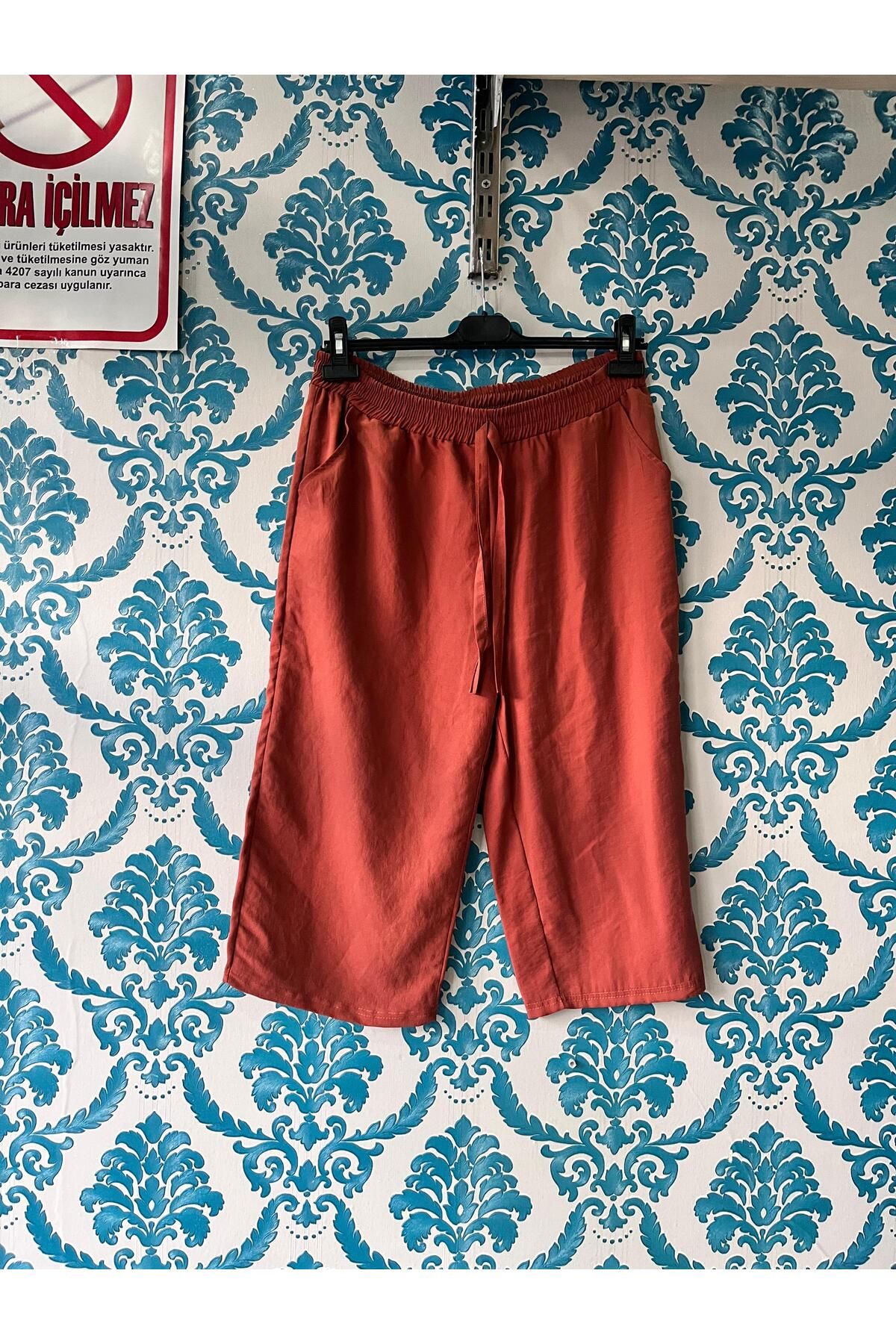 Sublime Butik Unisex Ayrobin Düz Kapri/Şort