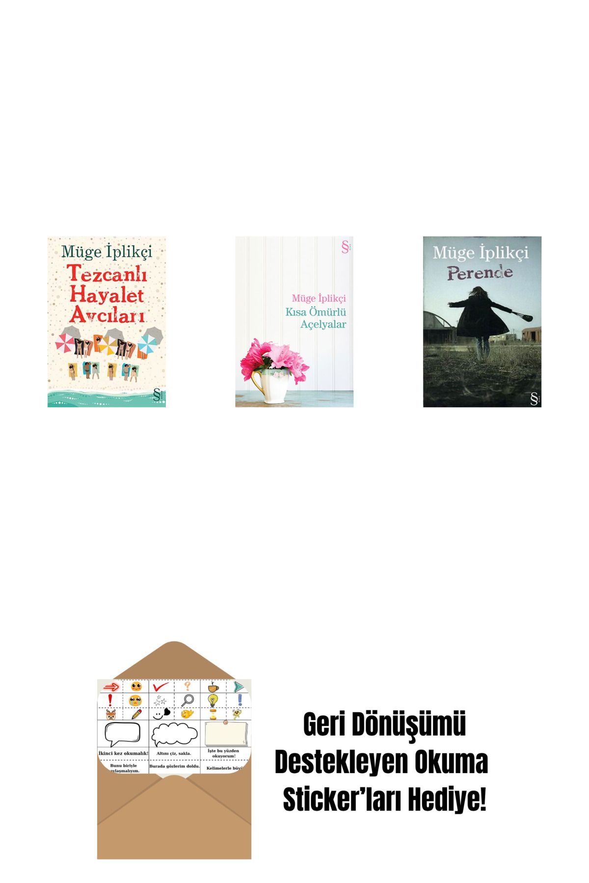 Everest Yayınları Tezcanlı Hayalet Avcıları + Kısa Ömürlü Açelyalar + Perende + Okuma Sticker'ları
