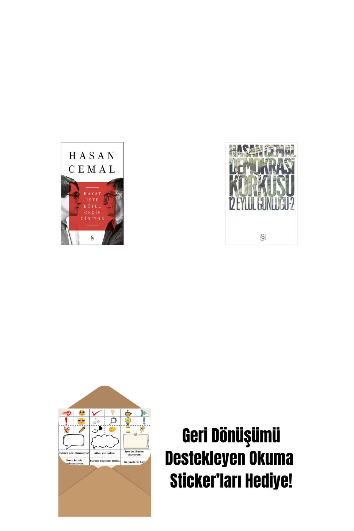 Everest Yayınları Hayat İşte Böyle Geçip Gidiyor + Demokrasi Korkusu + Okuma Sticker'ları