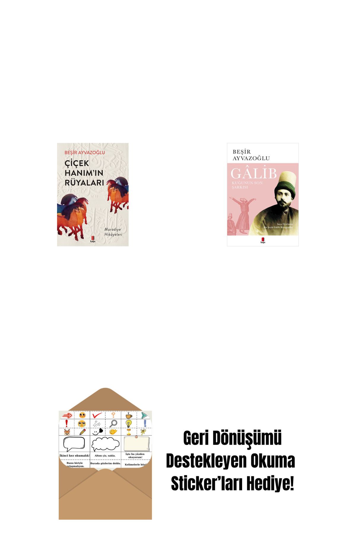 Everest Yayınları Çiçek Hanımın Rüyaları + Gâlib - Kuğunun Son Şarkısı + Okuma Sticker'ları