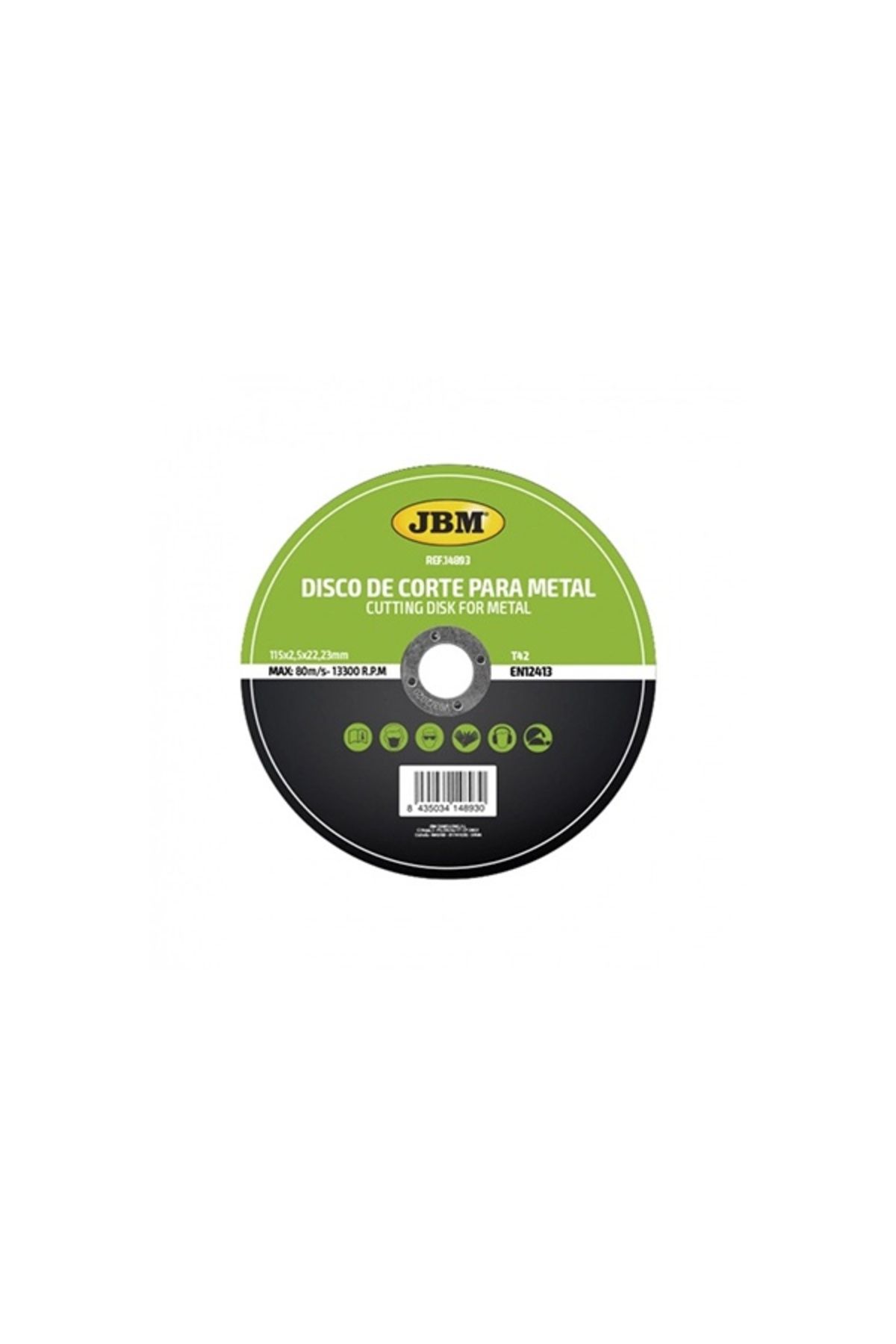 JBM-Disc De Taiere Debitare In Metal 115 X 2.5 Mm T42 Jbm 1