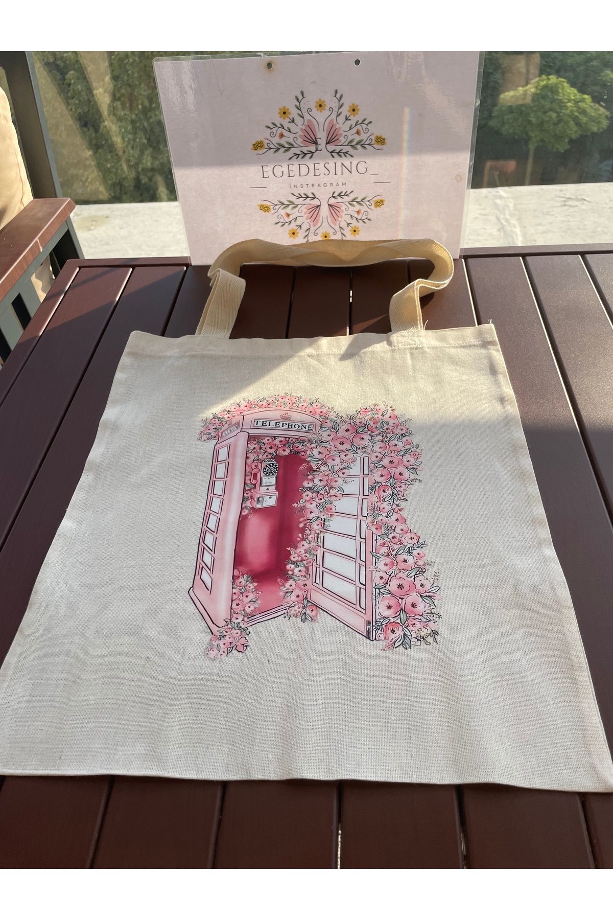 EGE DESIGN Baskılı Bez Çanta 30x40 Cm
