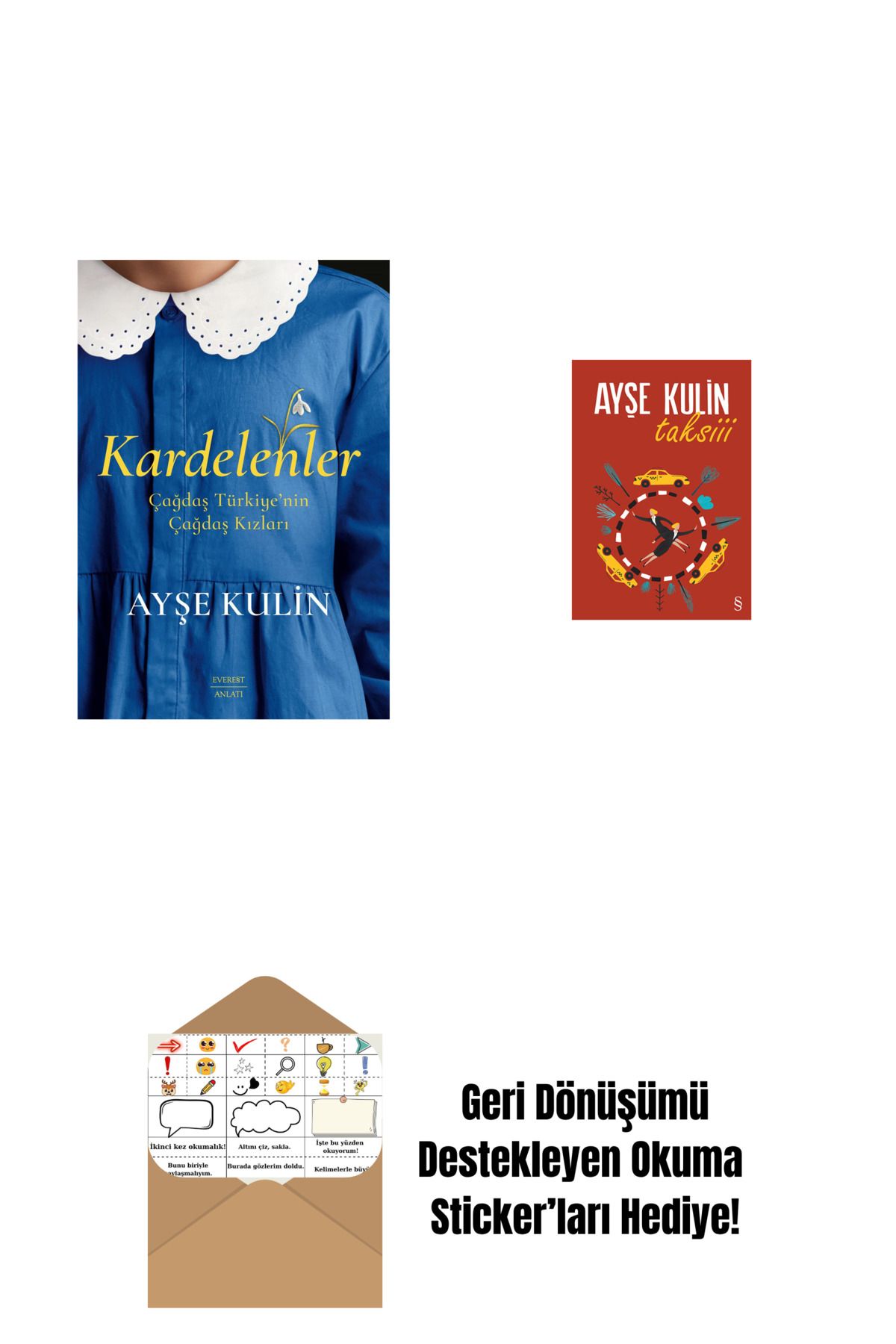 Everest Yayınları Kardelenler + Taksiii + Okuma Sticker'ları