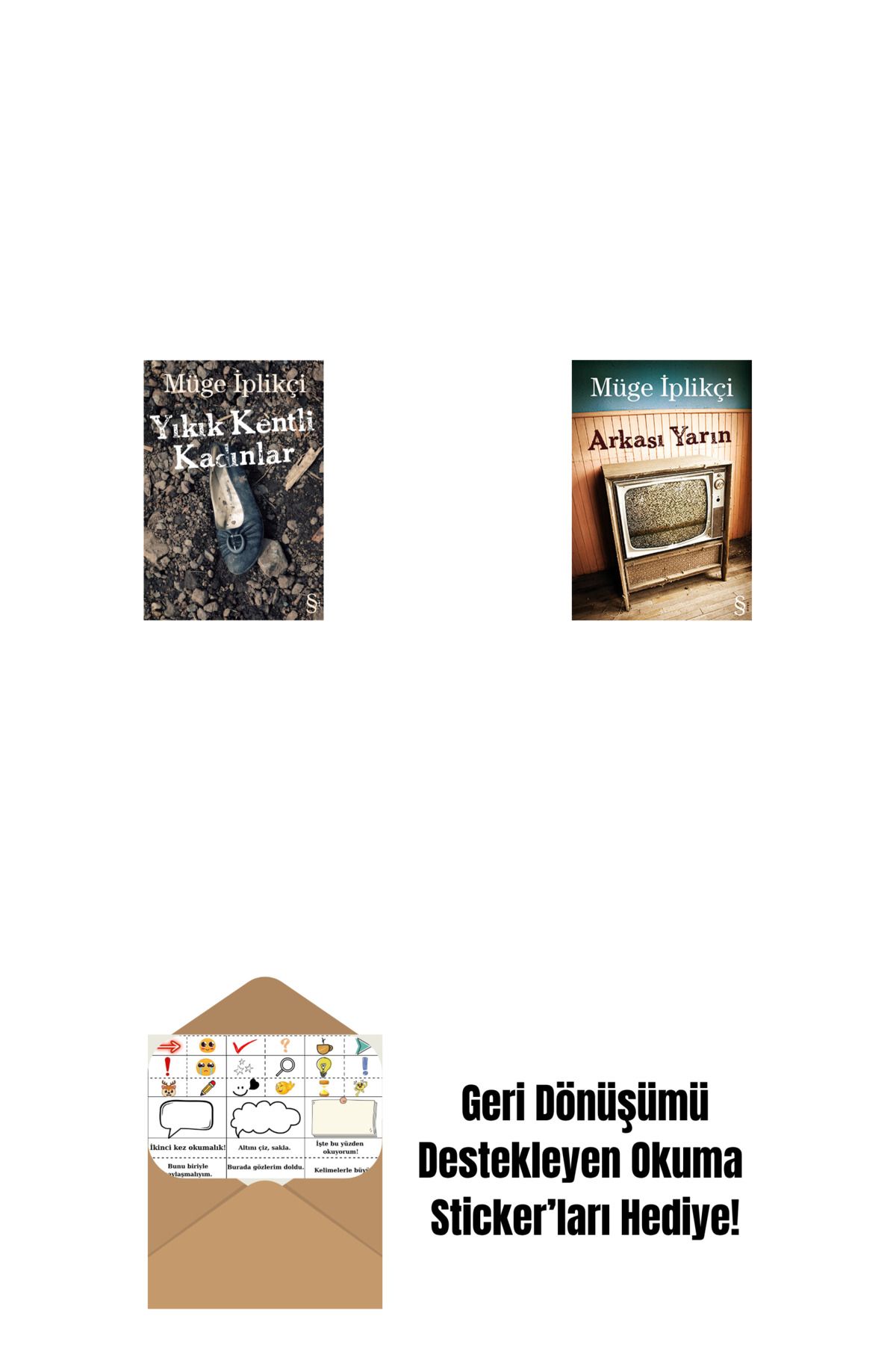 Everest Yayınları Yıkık Kentli Kadınlar + Arkası Yarın + Okuma Sticker'ları