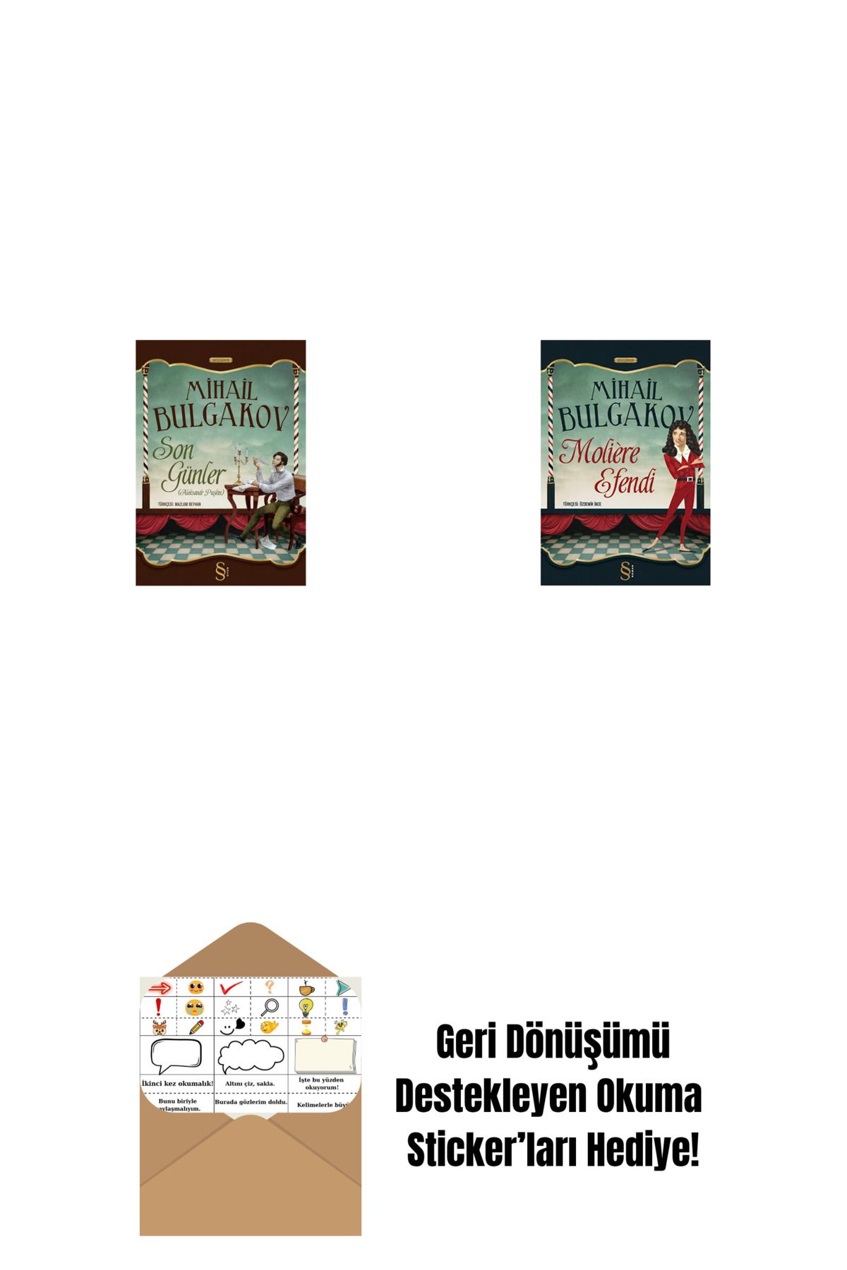 Everest Yayınları Son Günler + Moliere Efendi + Okuma Sticker'ları