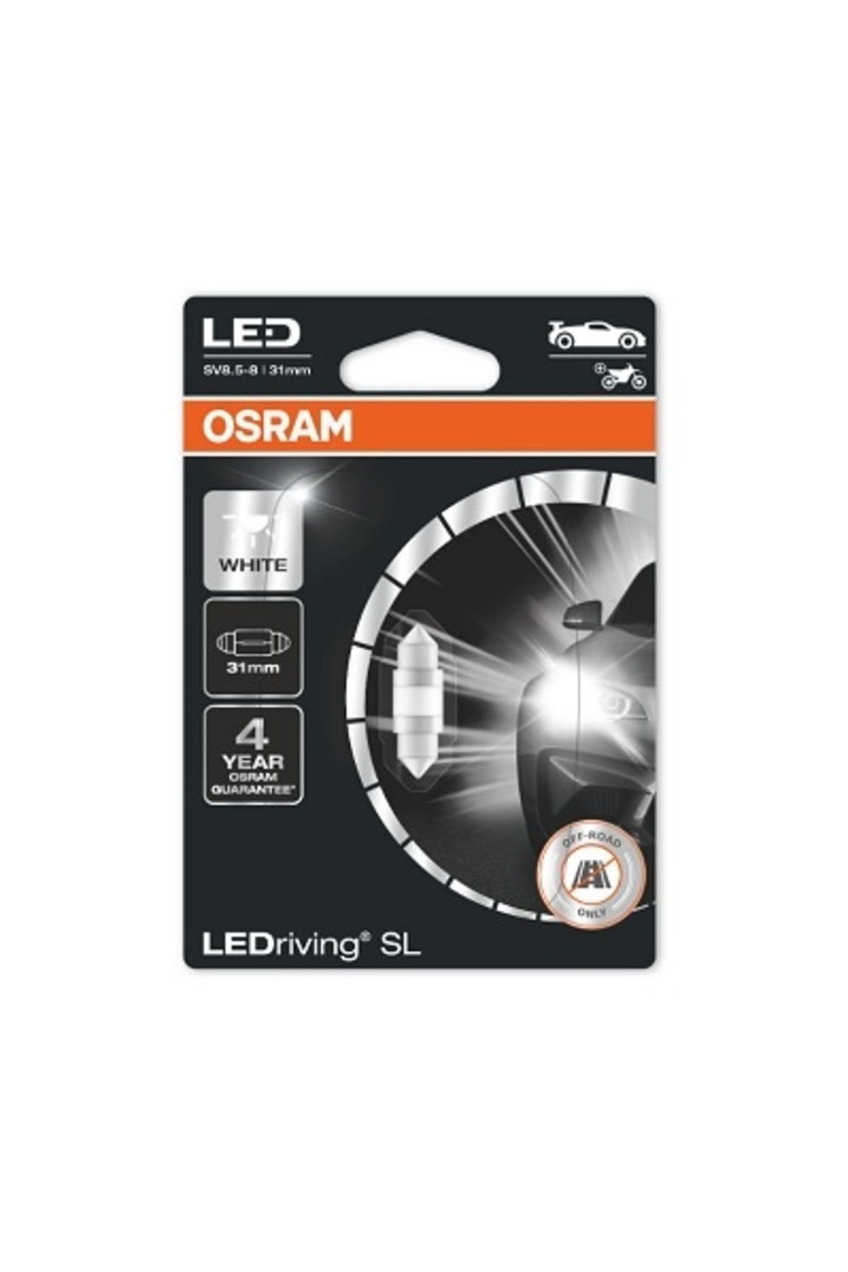 Osram-Bec Auxiliar Cu Led 12V (C5W 31Mm) White 6000K Bli 1 Buc Osram 3