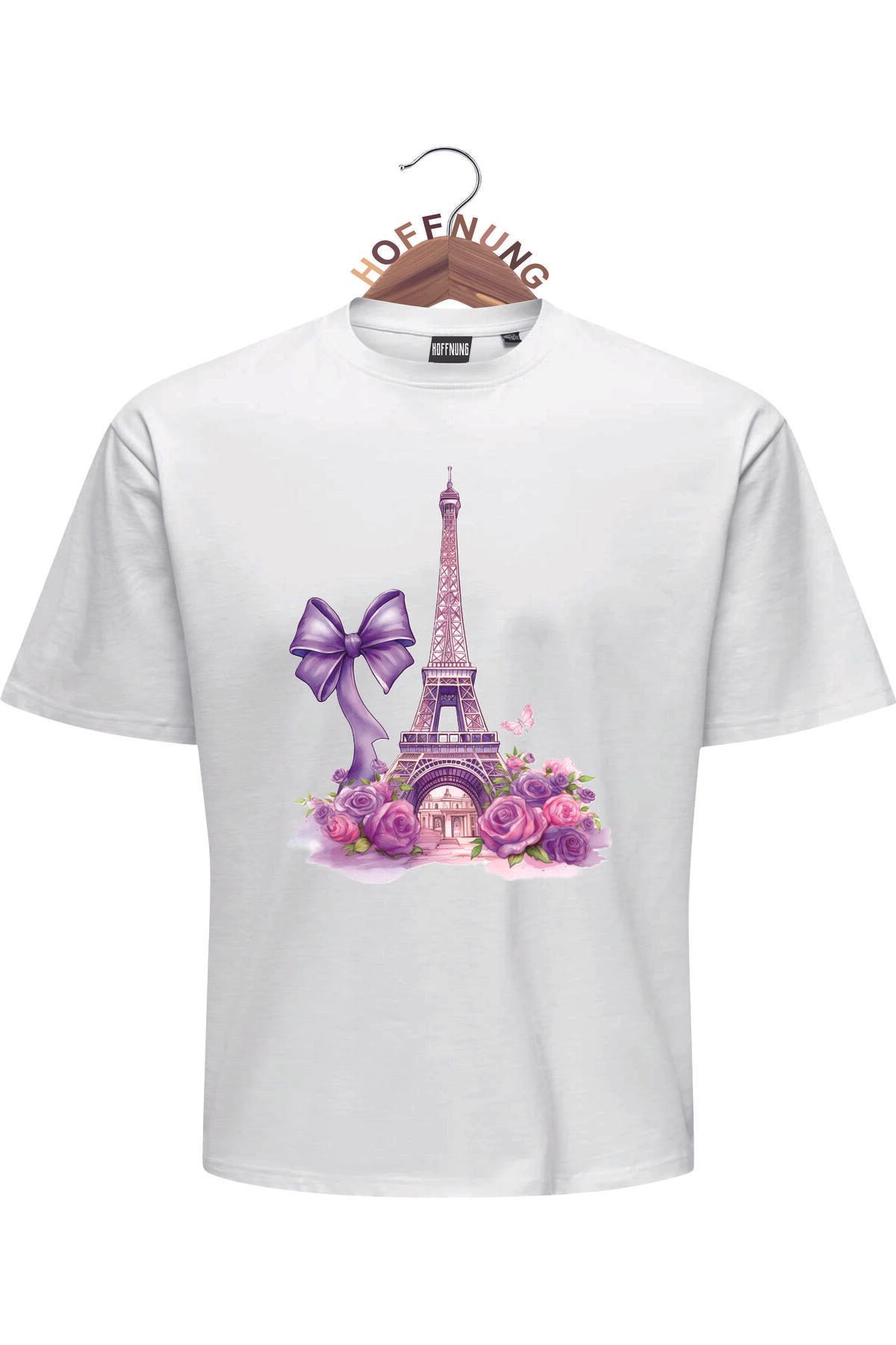 HOFFNUNG T SHIRTEIFFEL TOWER AND RIBBON oversize