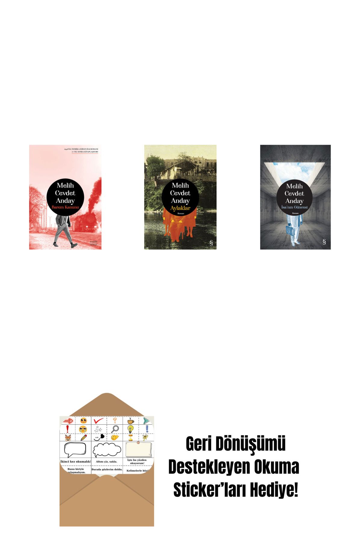 Everest Yayınları Barem Kanunu + Aylaklar (Ciltli) + İsa’nın Güncesi (Ciltli) + Okuma Sticker'ları