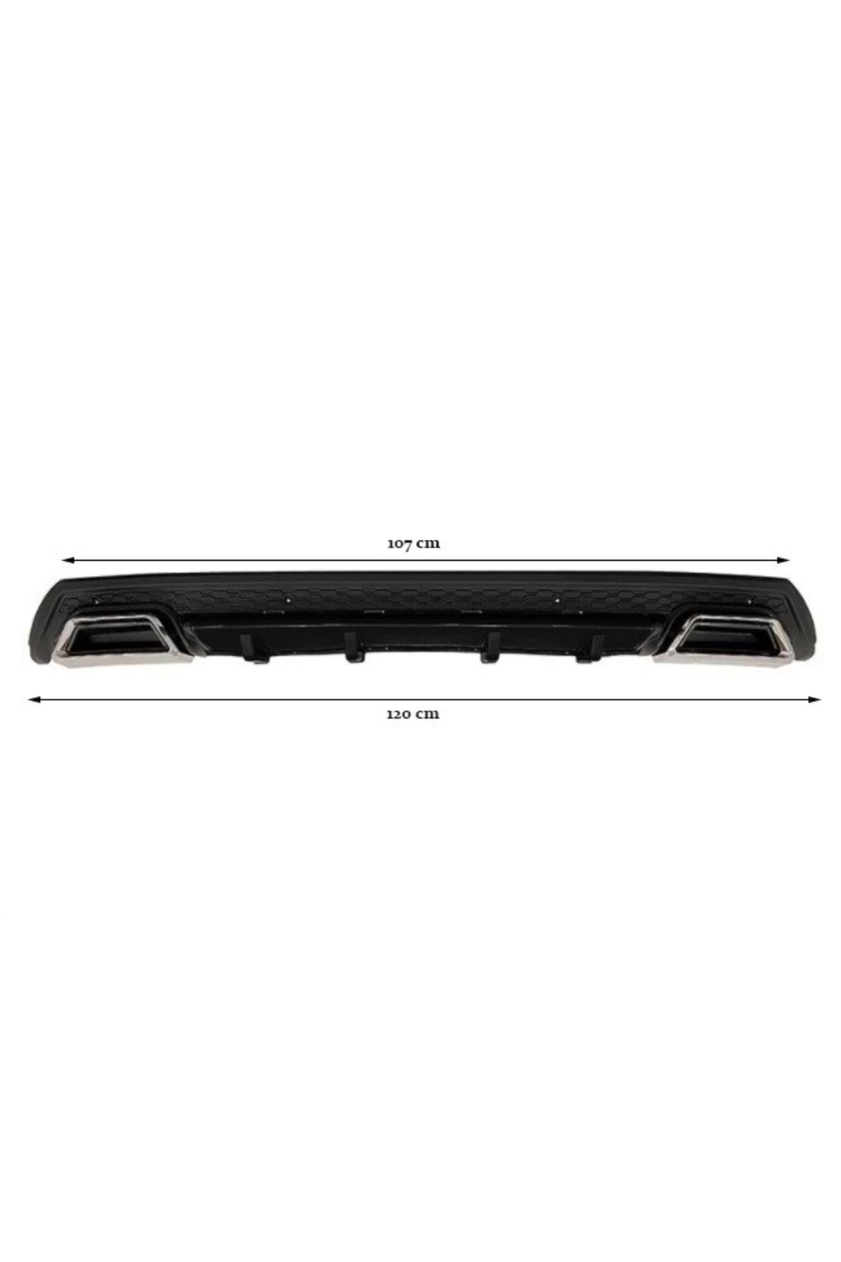 CED AUTO TRADE-Universal rear bumper diffuser, ELITE PLUS B Design, matt/glossy black 3