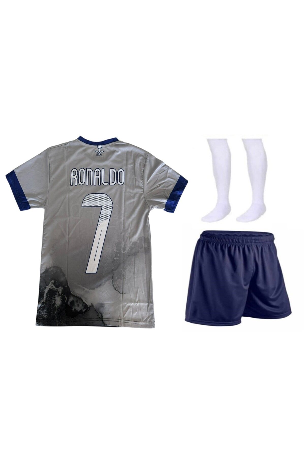 Menta store Al Nassr Ronaldo Forma Tişört Şort Çorap 3'Lü Set