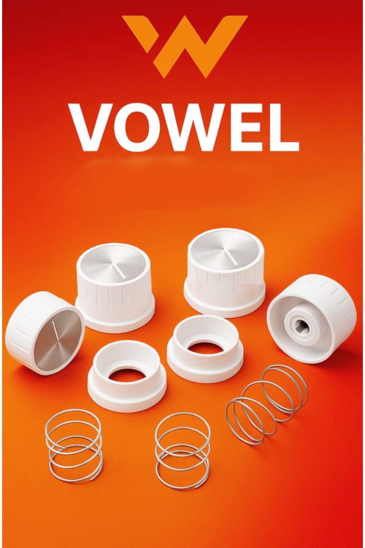 VOWEL ankastre ocak üstü dügme seti 4 parça lüx set