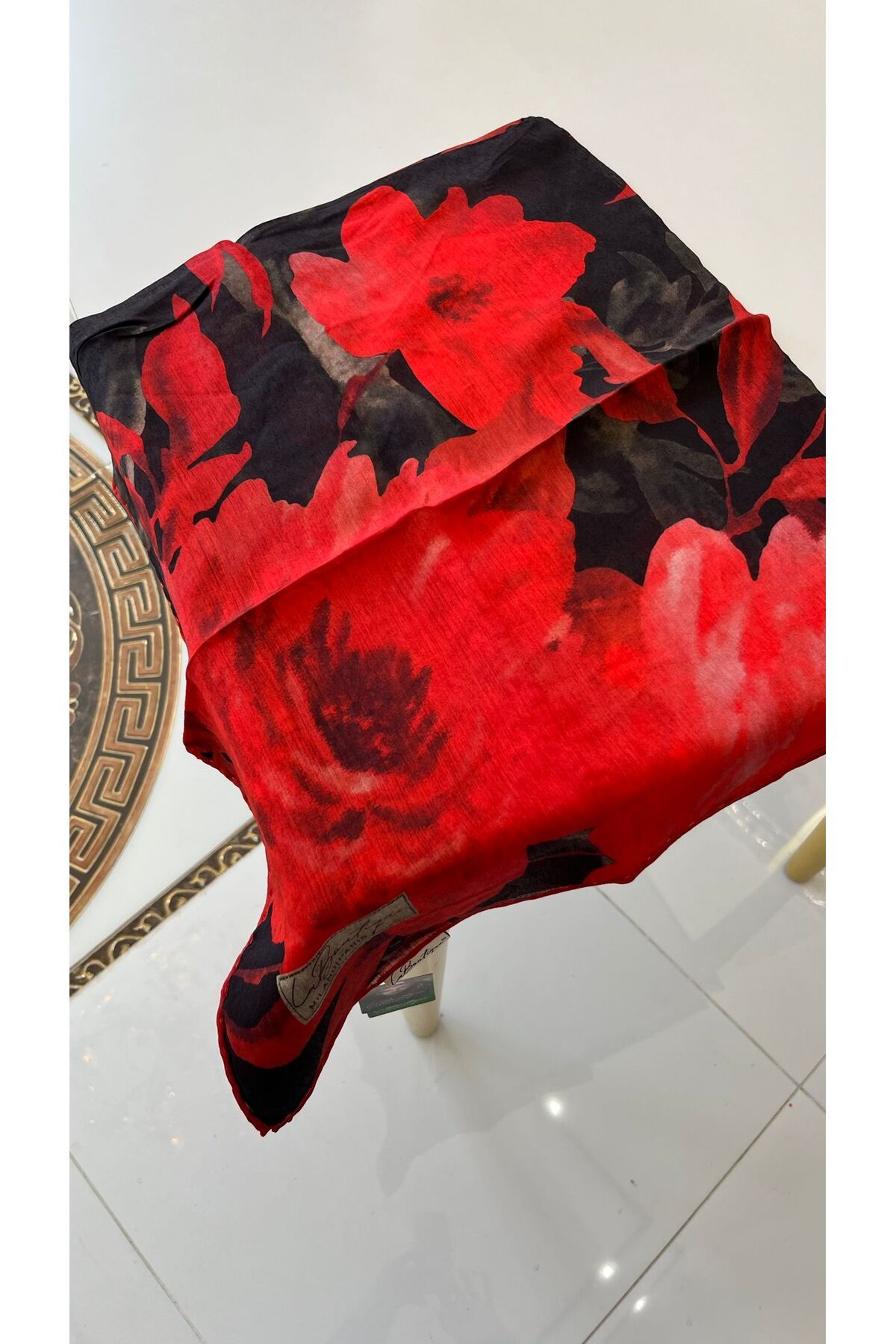 LA BOUTIQUE Bambu ipek pamuk yaz serinliği Eşarp