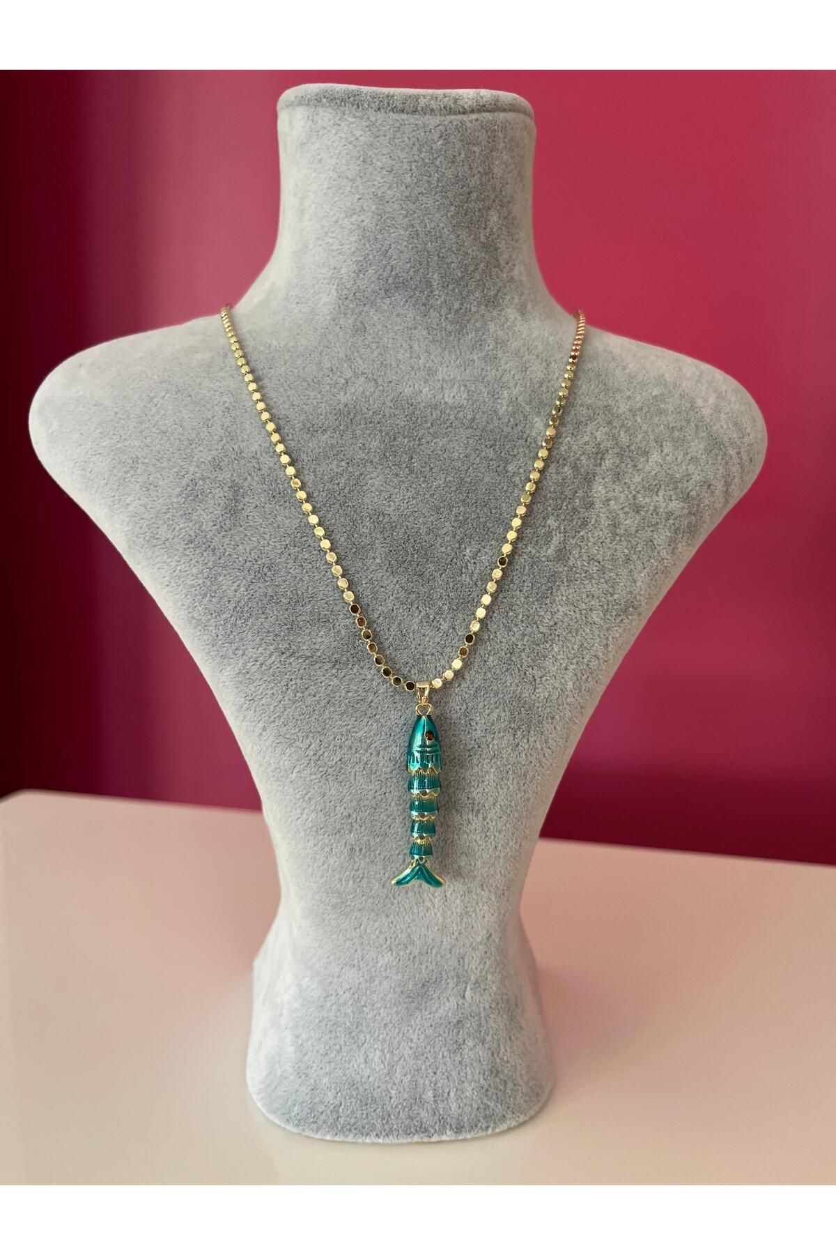 Asteria Jewelry Vip Mavi Balık Kolye