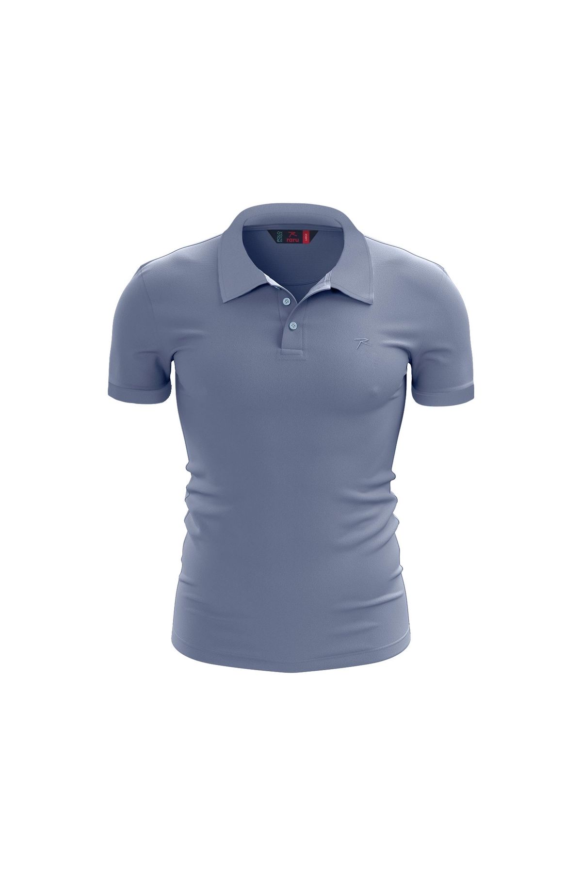 raru %100 Pamuk Polo T-Shirt IMPERO MAVİ