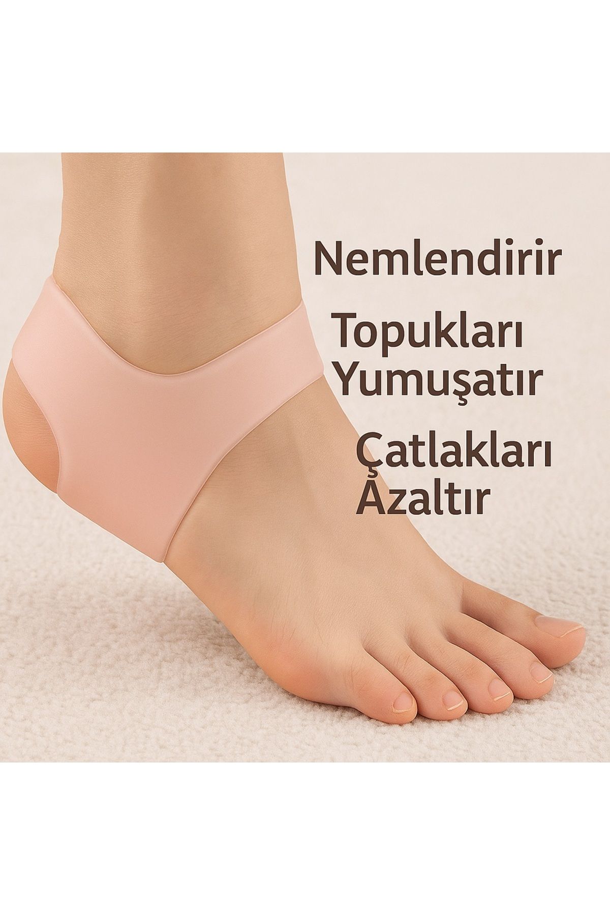 obrigado Silikon Topuk Gömleği Topuk Tabanlık Koruyucu Topuk Dikeni Koruyucu Nasır Esnek 1 çift