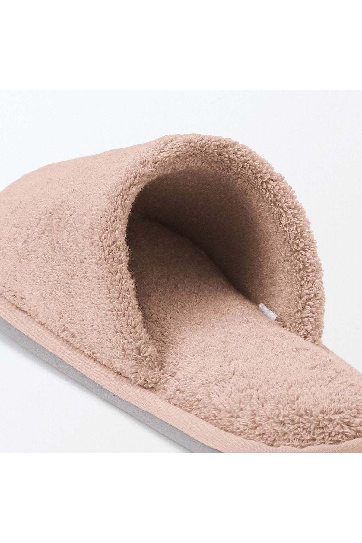 Muji-Cotton Pile Slipper, Open Toe 5