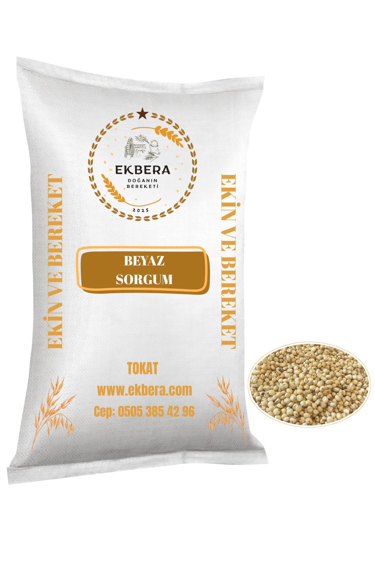 EKBERA Beyaz Sorgum - Taneli - 1 KG
