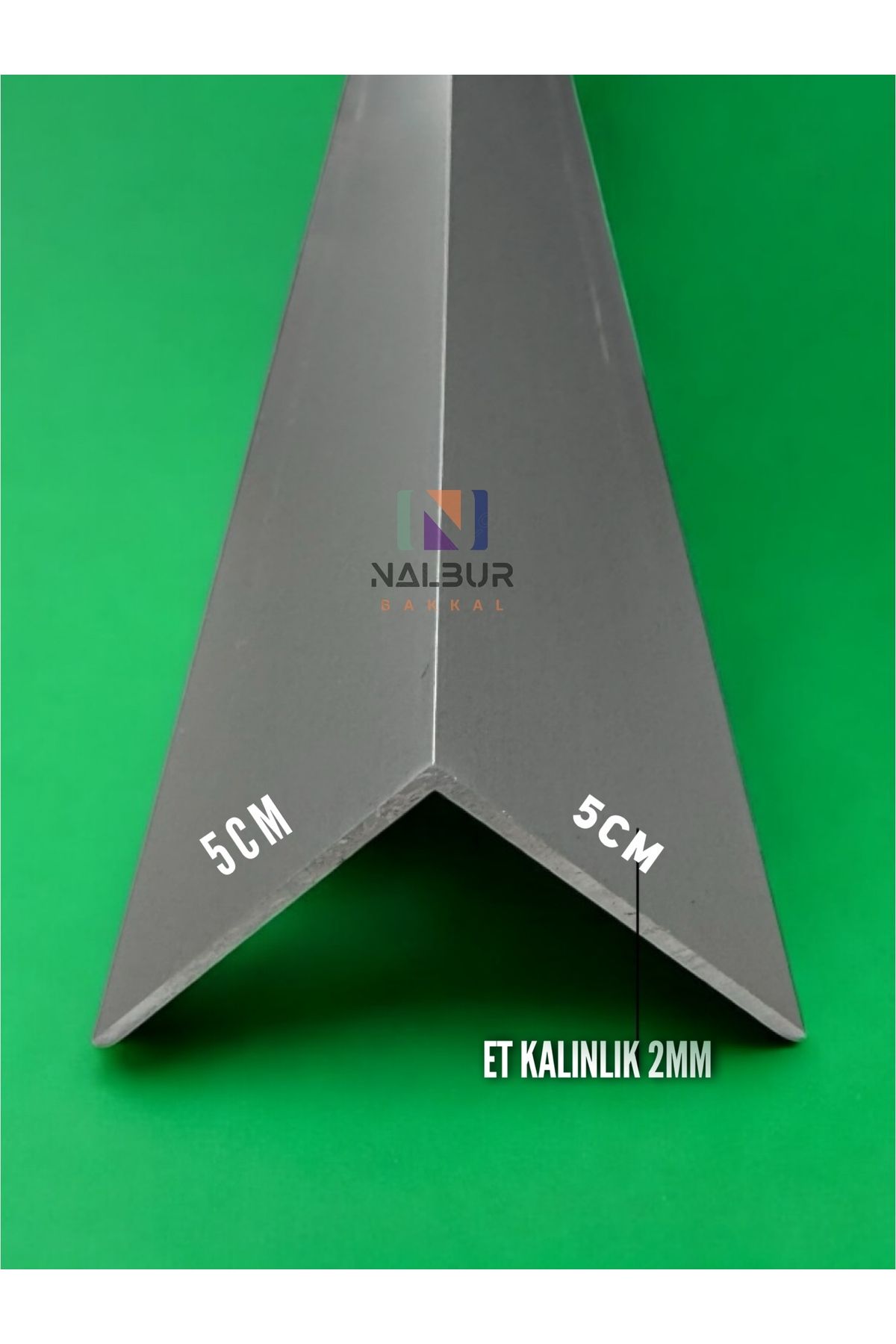 Nalbur Bakkal 5x5cm Alüminyum L Köşe Profil 100cm Renk Seçiniz
