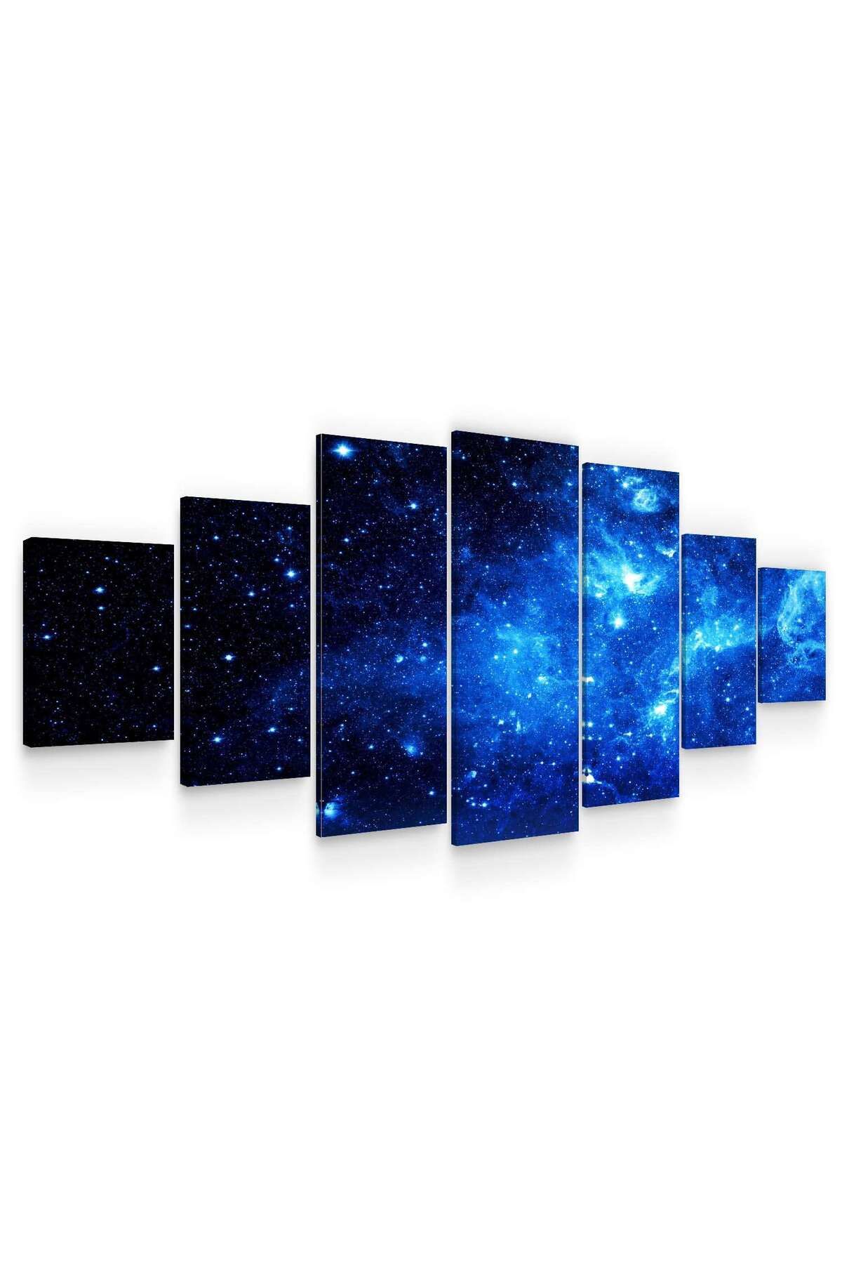 startonight-Set Tablou DualView Startonight Spatiu albastru, 7 piese, 100 x 240 cm 1