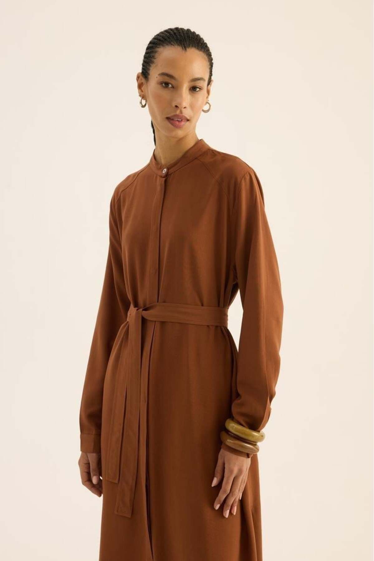 ALYOSHA FASHION İnce Yazlık Tunik Kiremit