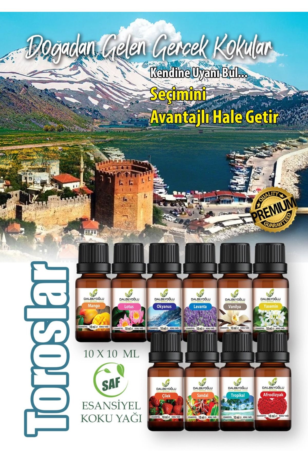 Dalbeyoğlu Bitkisel DALBEYOĞLU BİTKİSEL Toroslar Esansiyel Koku grubu 10 ml x 10 adet