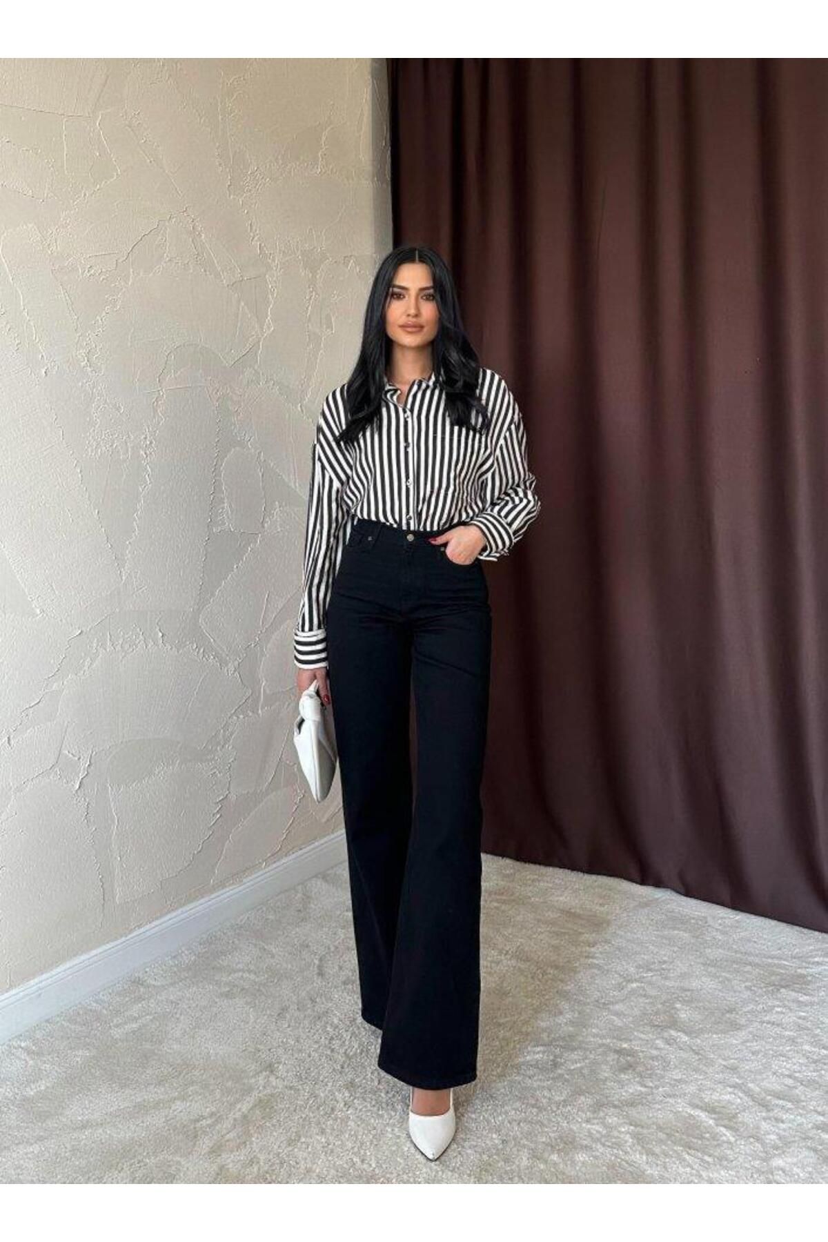 modamtn Siyah Comfy Jeans Pantolon