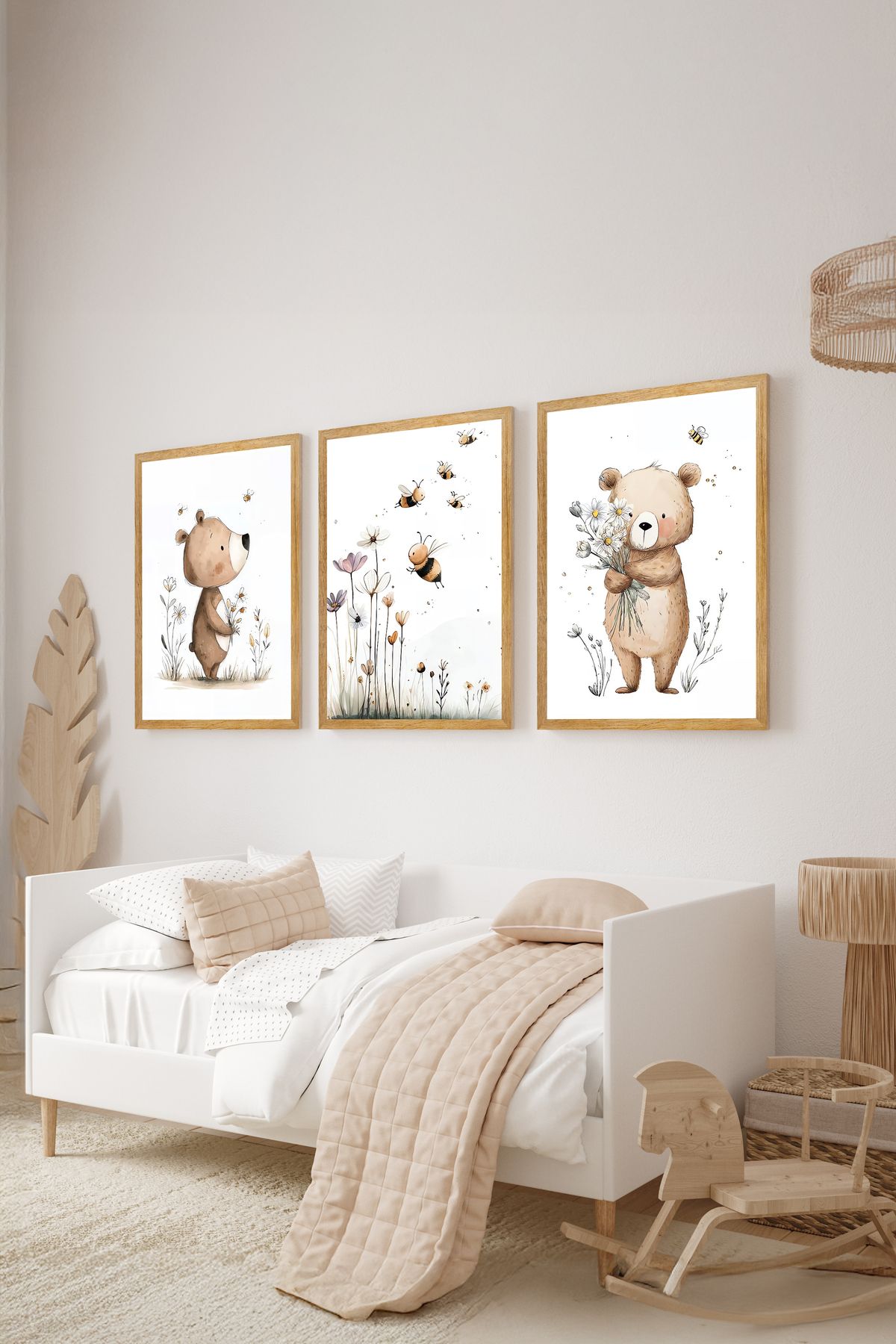 artflow 3 Parça Çerçeve Görünümlü Mdf Tablo Seti