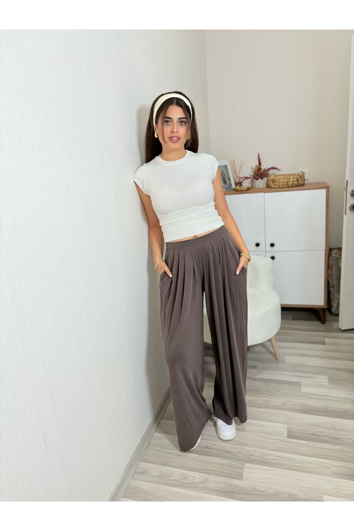 Misun butik KAHVERENGİ PANTOLON