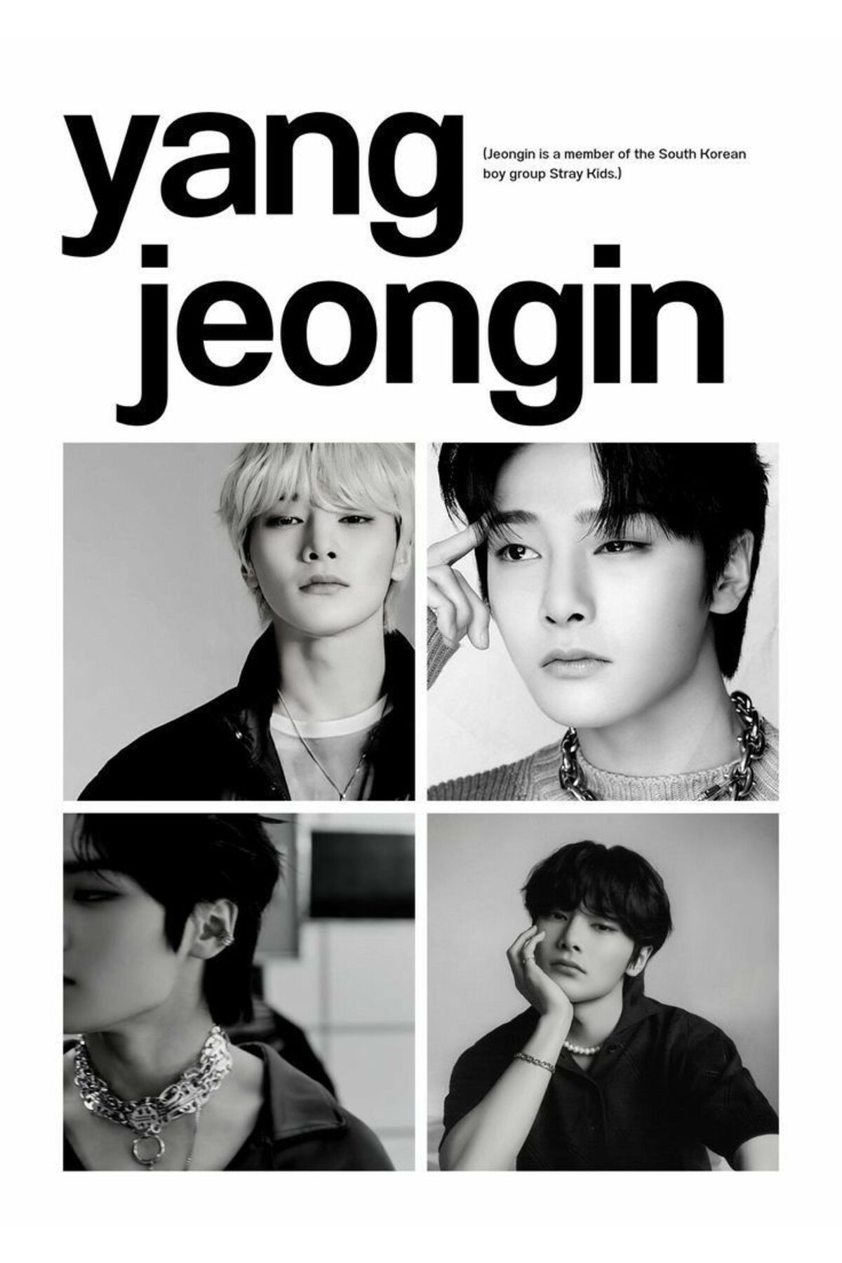 512 STORE Stray Kids Bts K-Pop Tanıtım Chang-Bin, Han, Lee, Hwang, Seung,Jeongin, Lee Know Çerçevesiz Poster