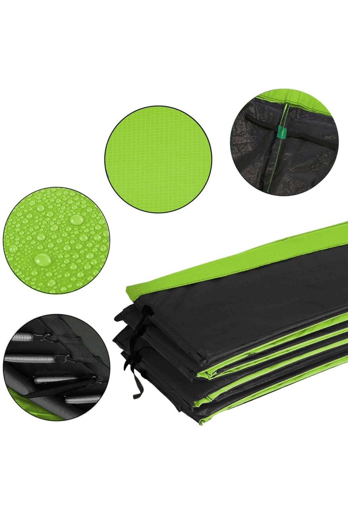 SERSIMO-Spring protection for trampoline with a diameter of 366 cm, Green and Black 9