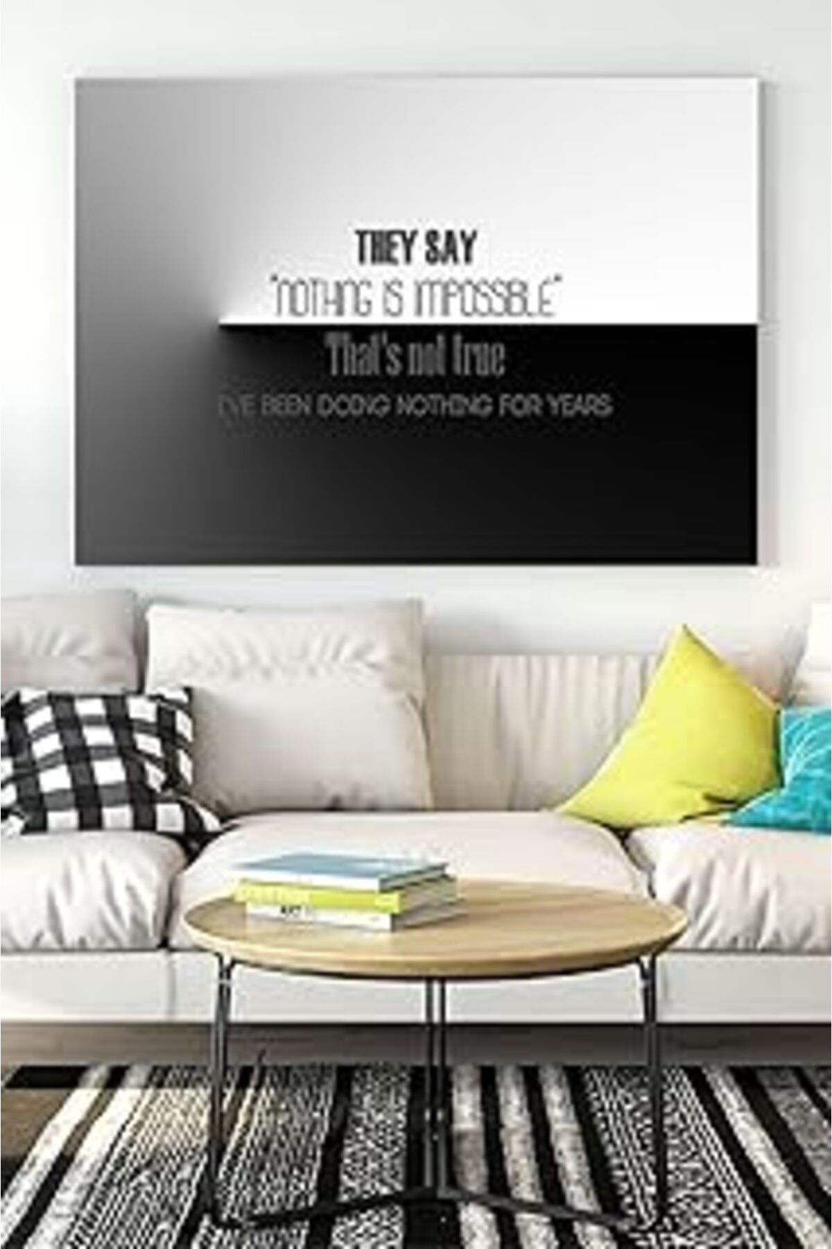 NETWORK ART Postermanya (Pster15873) Doing Nothing Eğlenceli Mizahi Kanvas Tablo 21 X 30