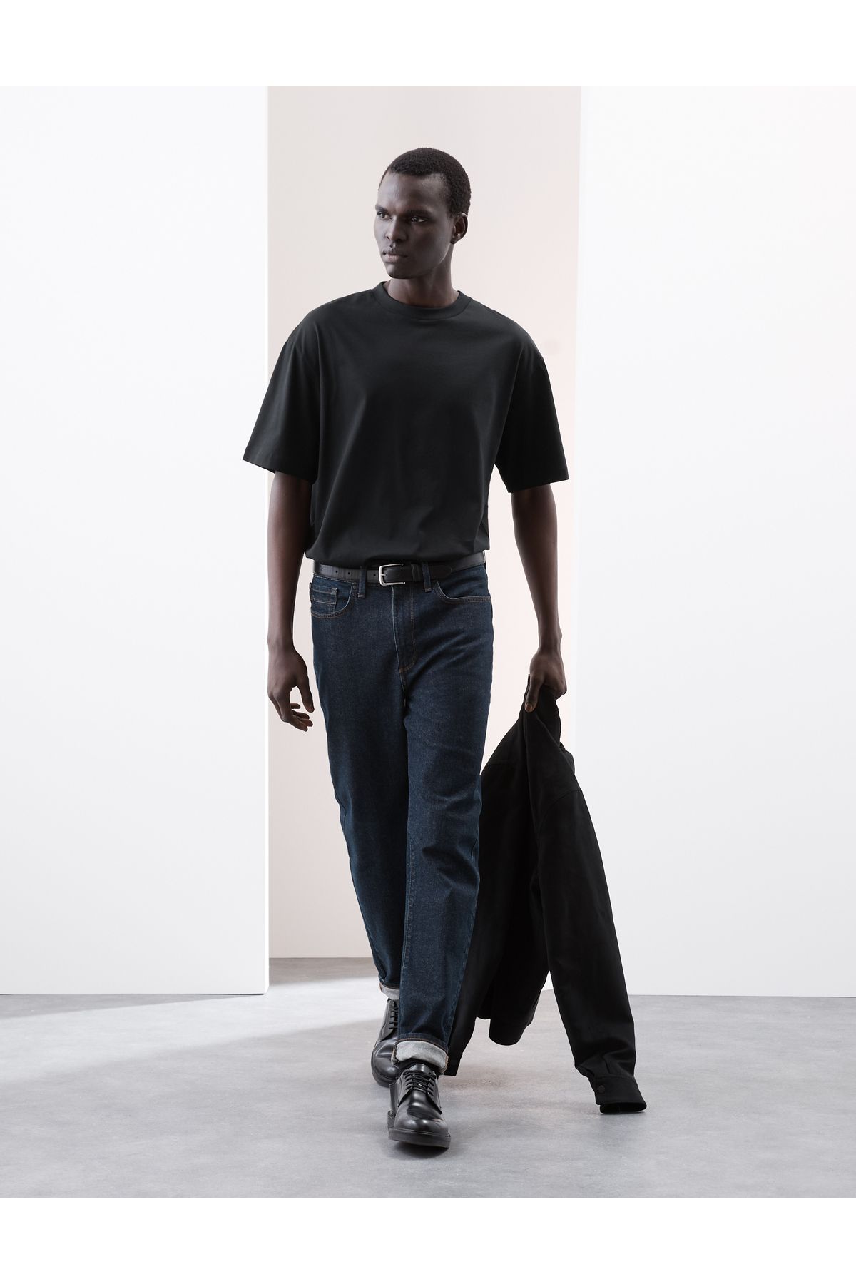 Marks & Spencer Saf Supima Pamuklu Oversize T-shirt
