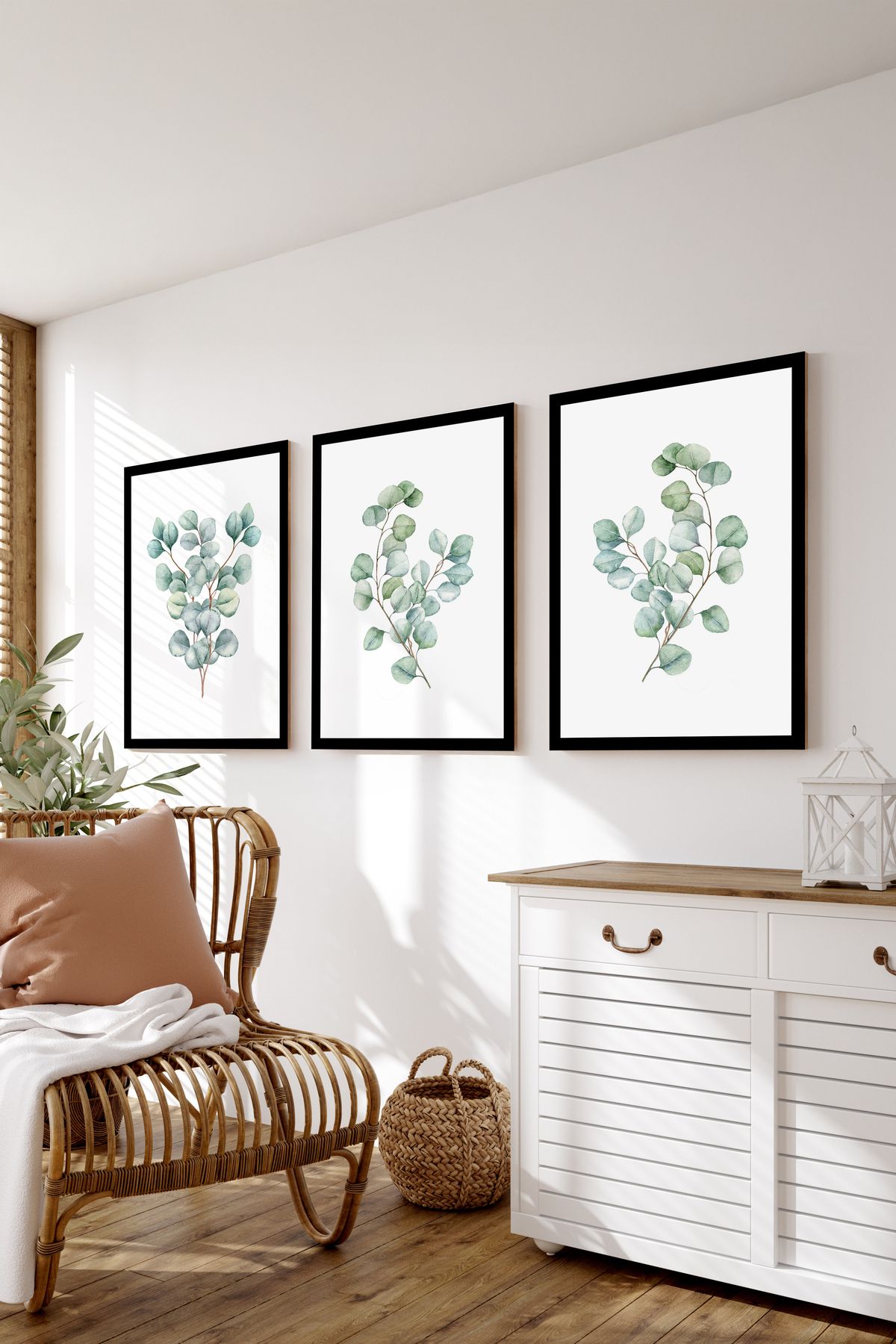 artflow 3 Parça Çerçeve Görünümlü Mdf Tablo Seti