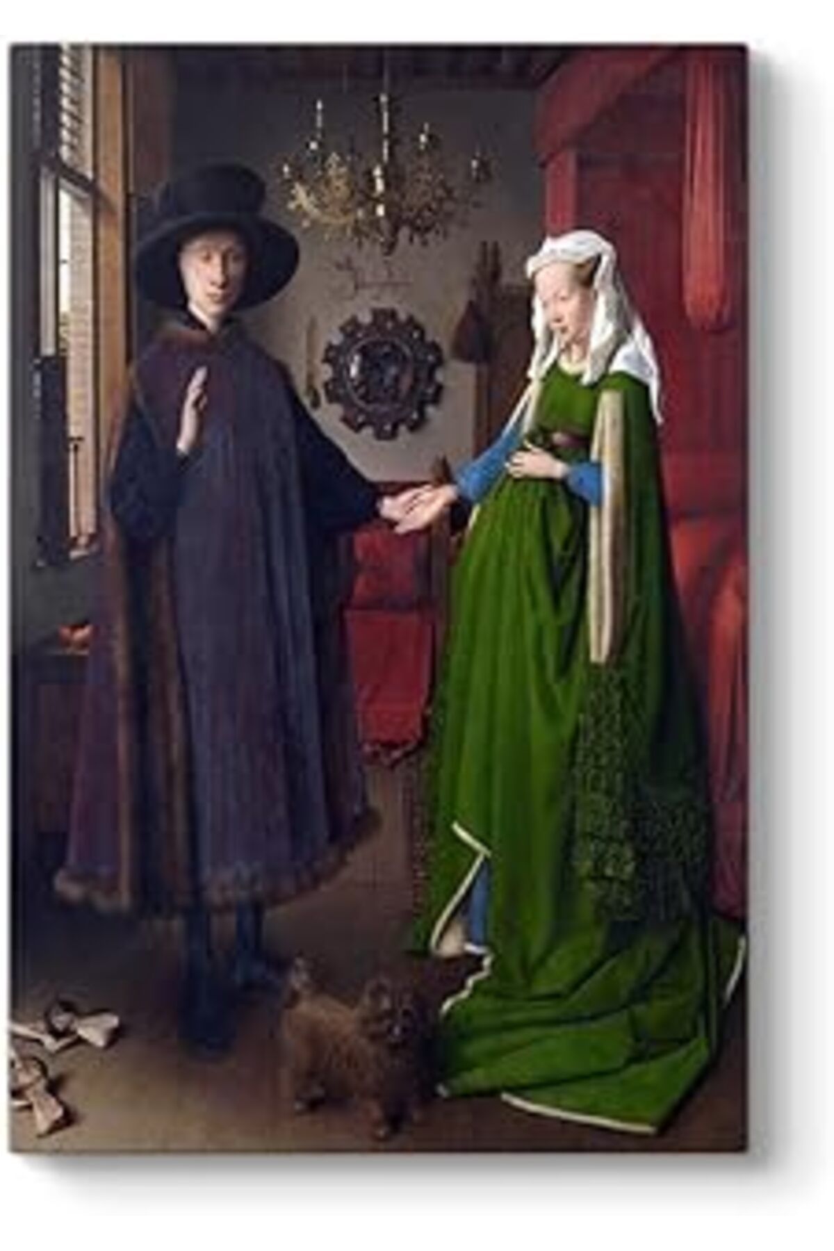 NETWORK ART Jan Van Eyck - Arnolfini'Nin Evlenmesi Tablosu 30 X 45