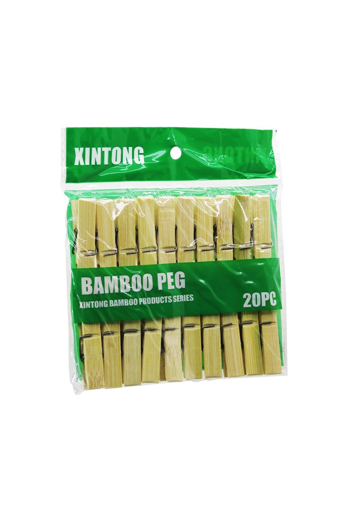 andela 20PCS AHŞAP BAMBU MANDAL (5057)