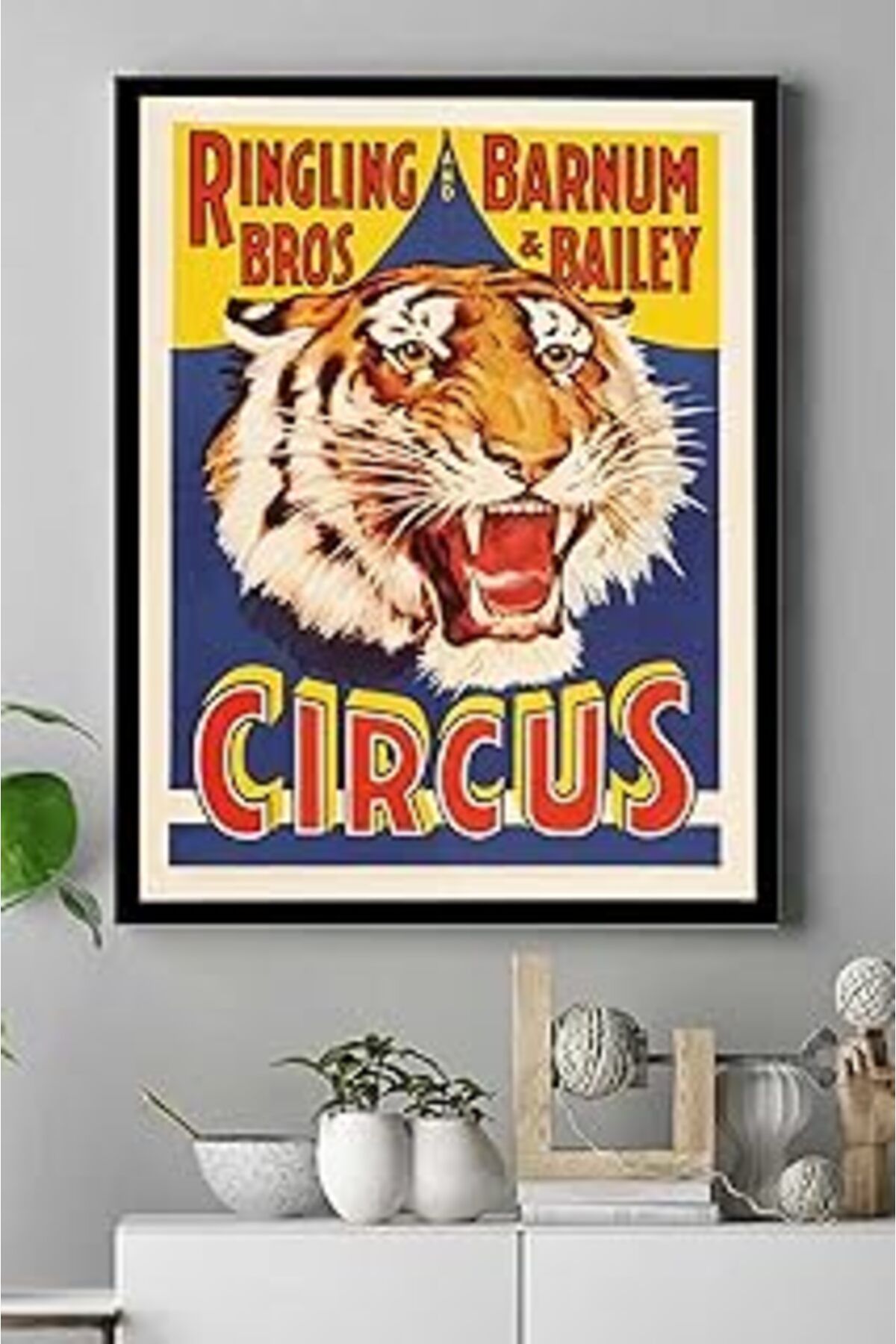 Pazarcan Postermanya (Pster15605) Circus Vintage Kanvas Tablo 40 X 60