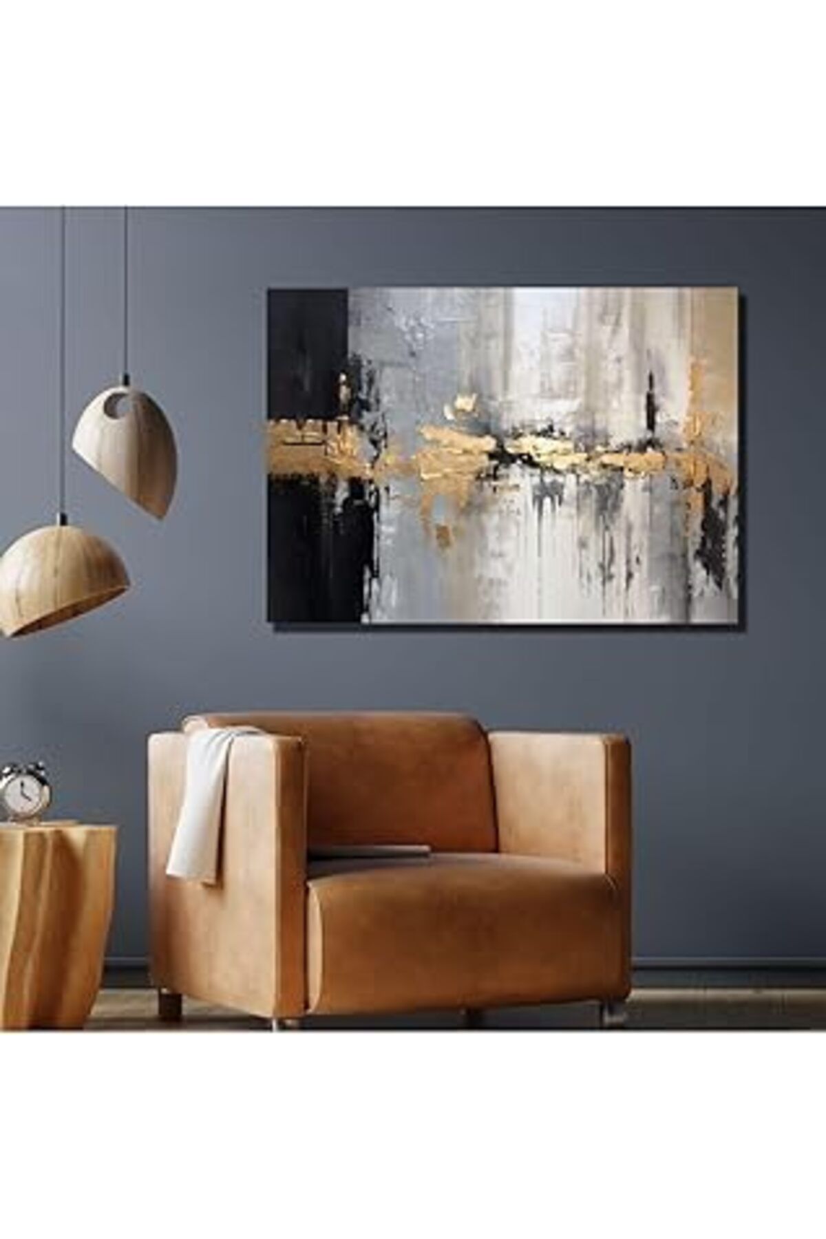 NETWORK ART Gaagart Tekli Yatay Kanvas Tablo Yağlı Boya Dokulu Soyut Görsel 100 X 70 Gartnm8476