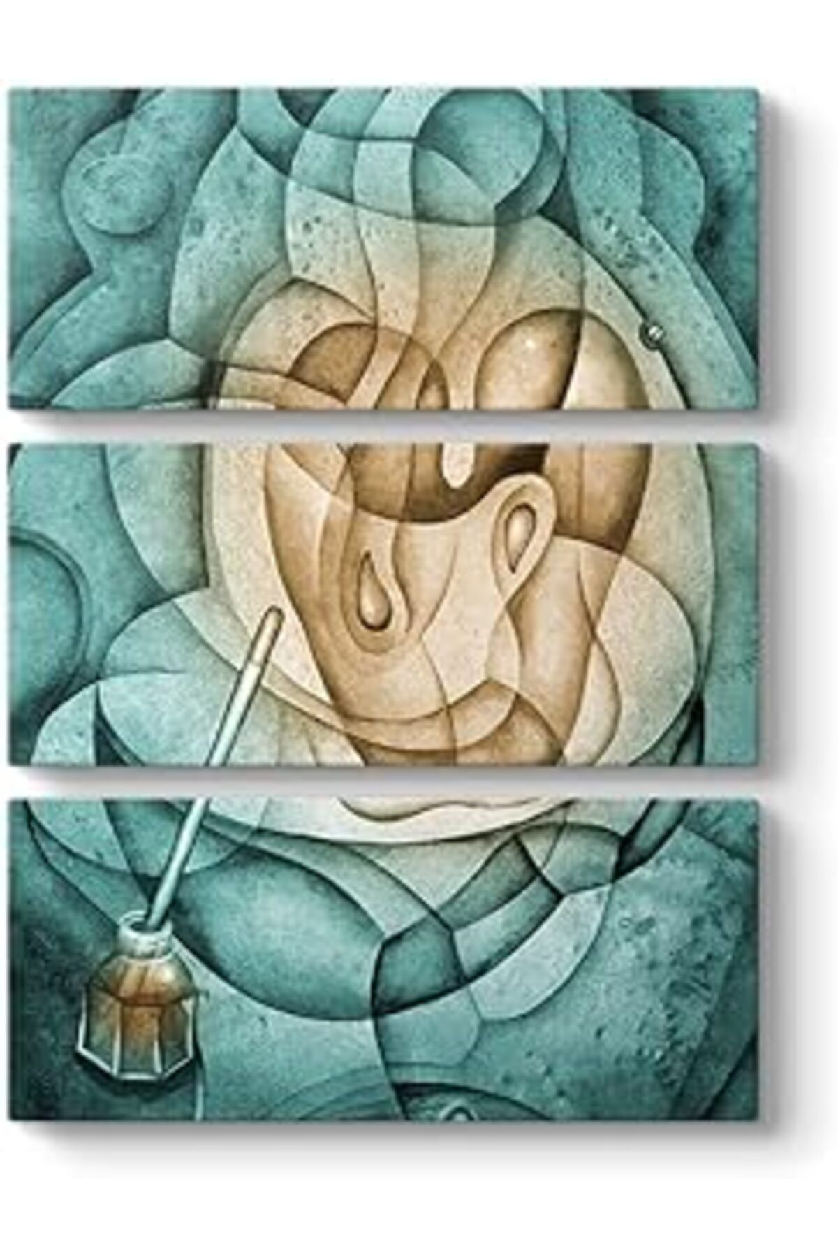 NETWORK ART Tabloshop Soyut Çizim Tablo 70 X 96-3 Parçalı